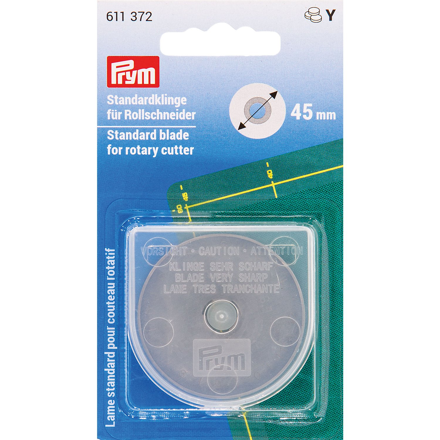 Prym Ersatzklinge, gerade Linie für Maxi Rollschneider, Größe: 45 mm Ø