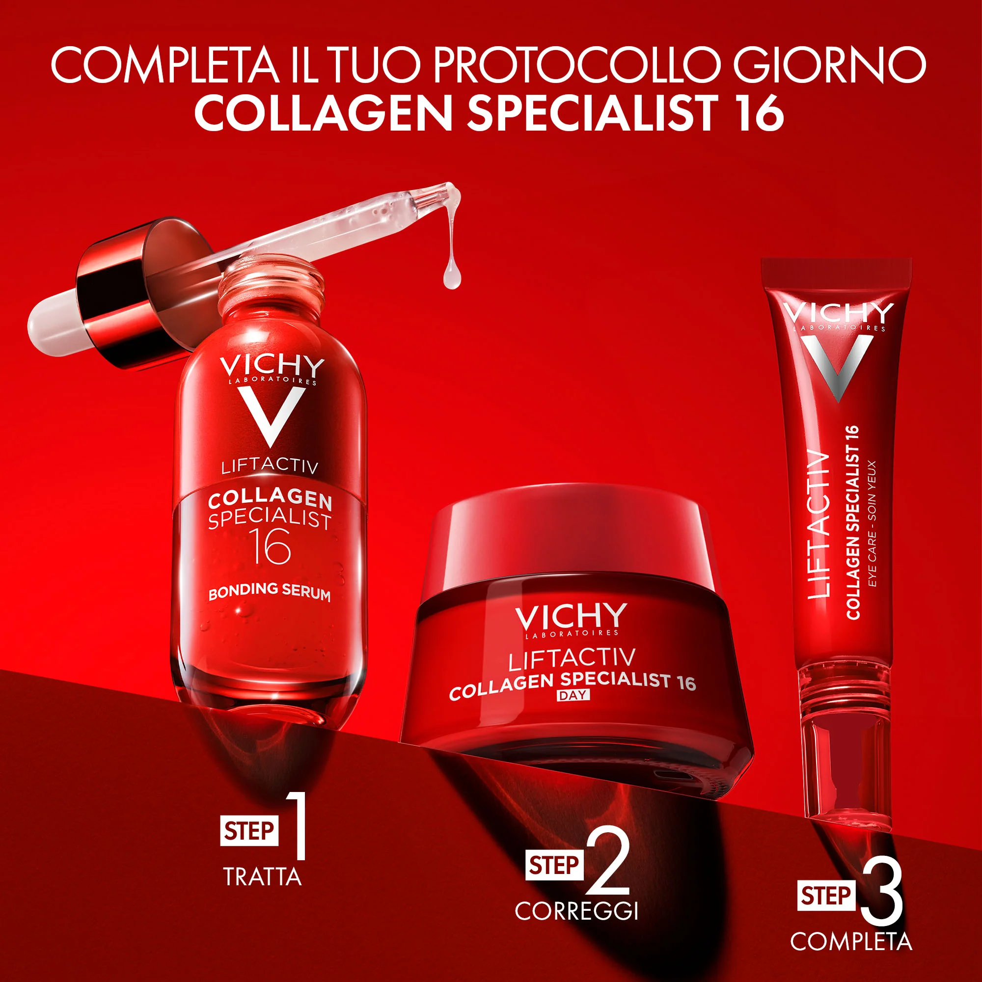 Liftactiv Collagen Specialist 16 Serum - Serum za lice globalnog učinka, Serum za lice protiv bora, Serum za posvjetljivanje lica, Hidratantni serum za lice