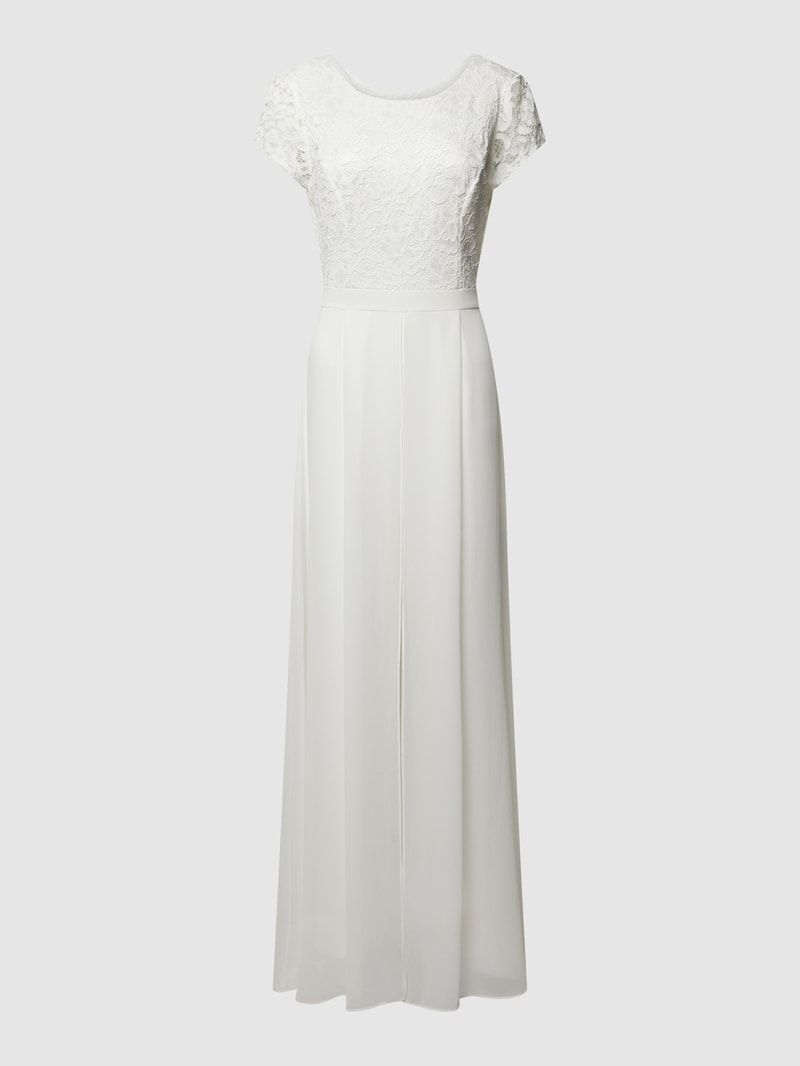 Jumpsuit mit floralem Strukturmuster in offwhite