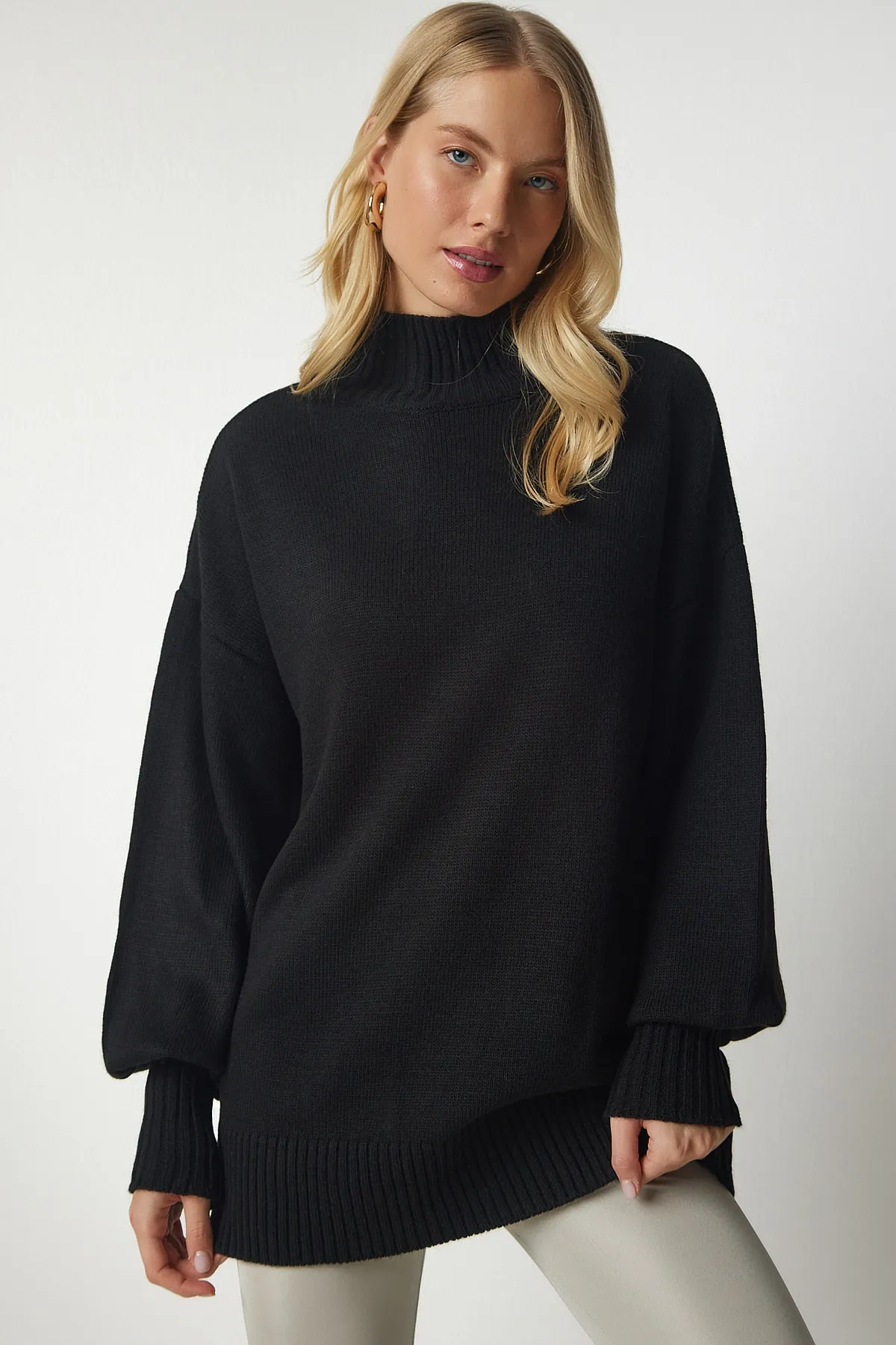 Happiness İstanbul  Pullover - Schwarz - Oversized