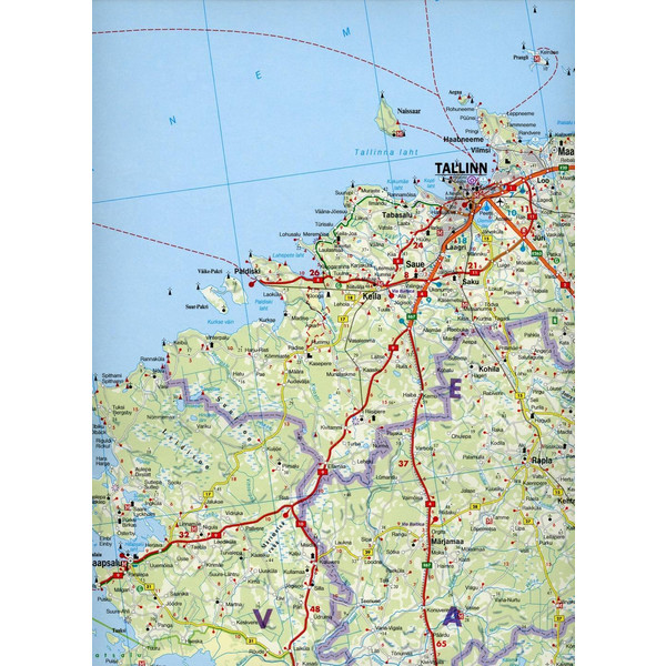 Baltische Staaten / Baltic States 1 : 400 000  Autokarte - Straßenkarte