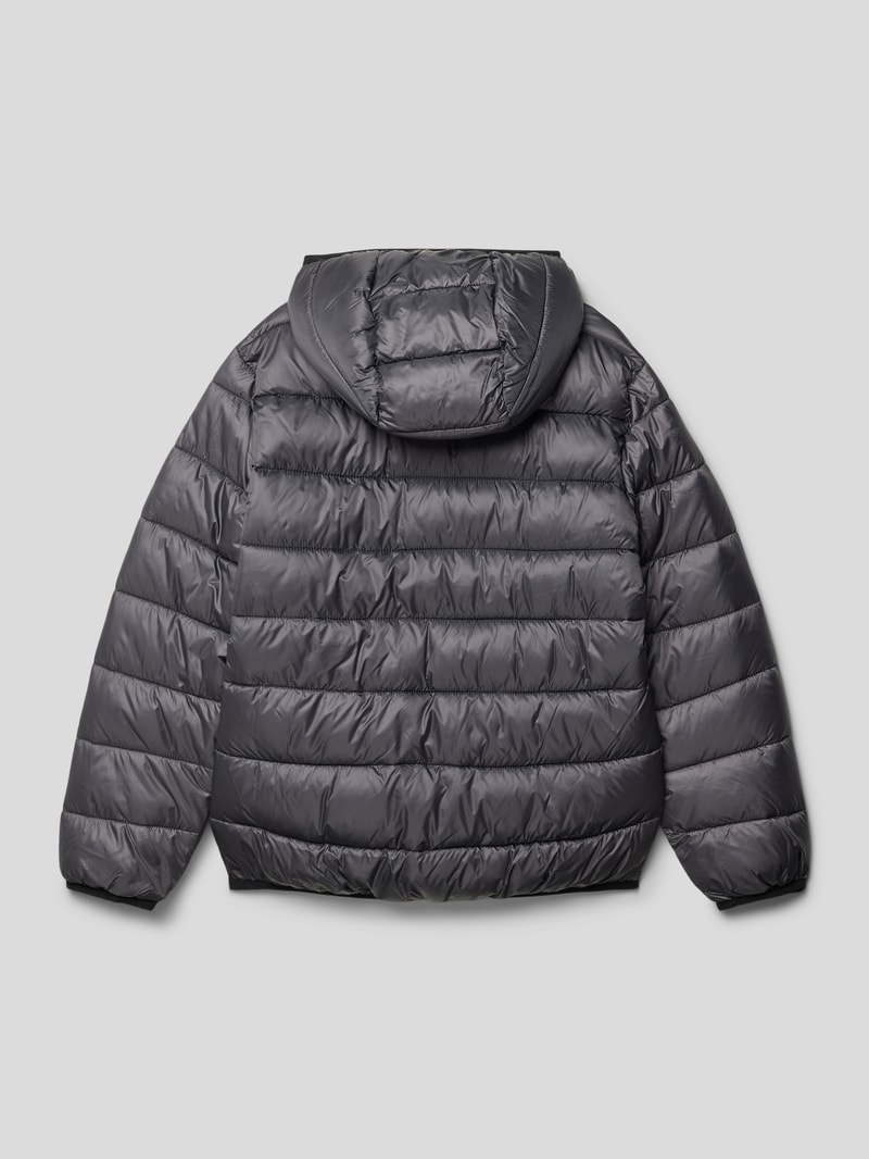 Steppjacke mit Kapuze in graphit