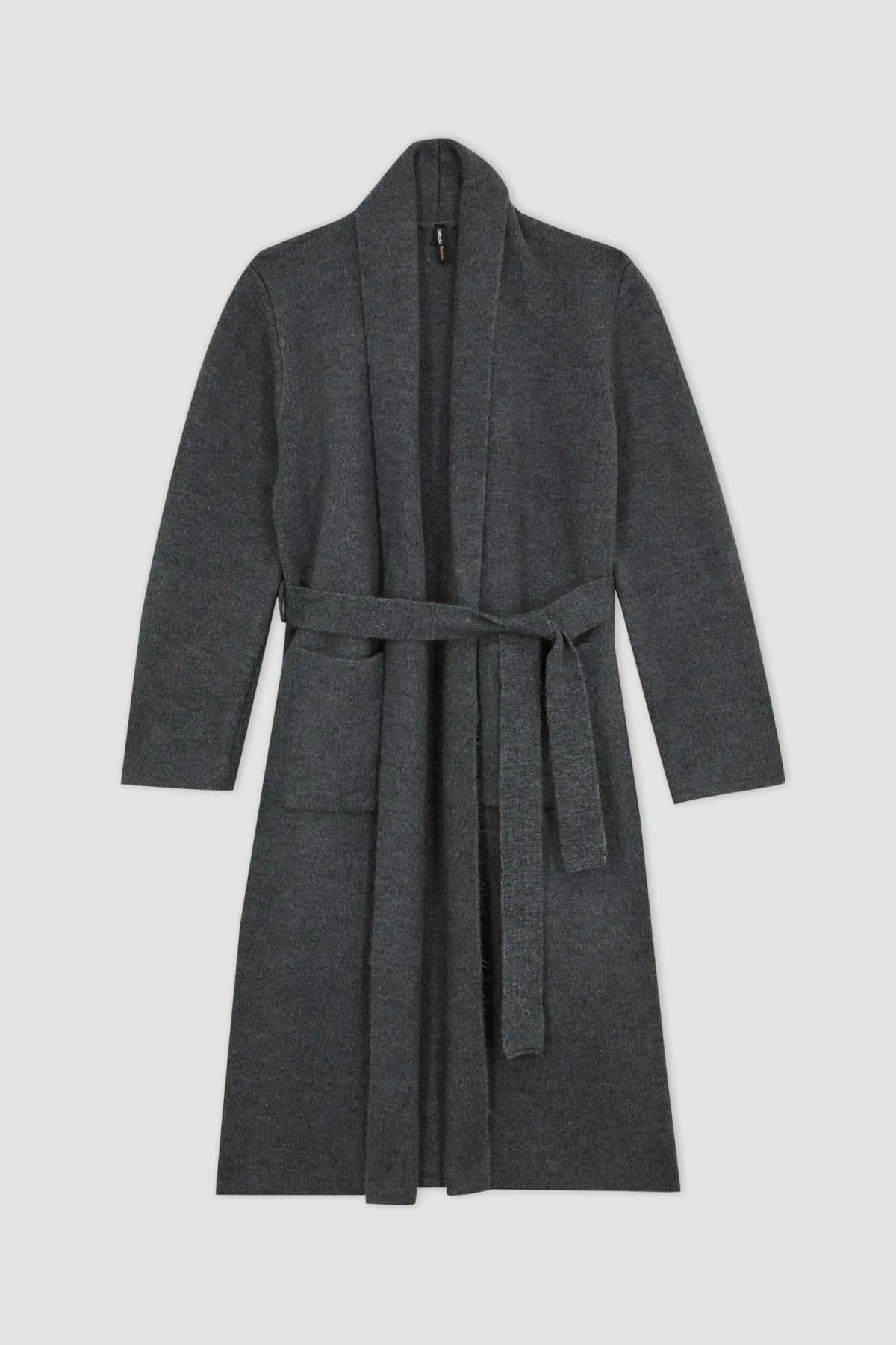 DeFacto  Lange Strickjacke mit entspannter Passform und Schalkragen und Gürtel