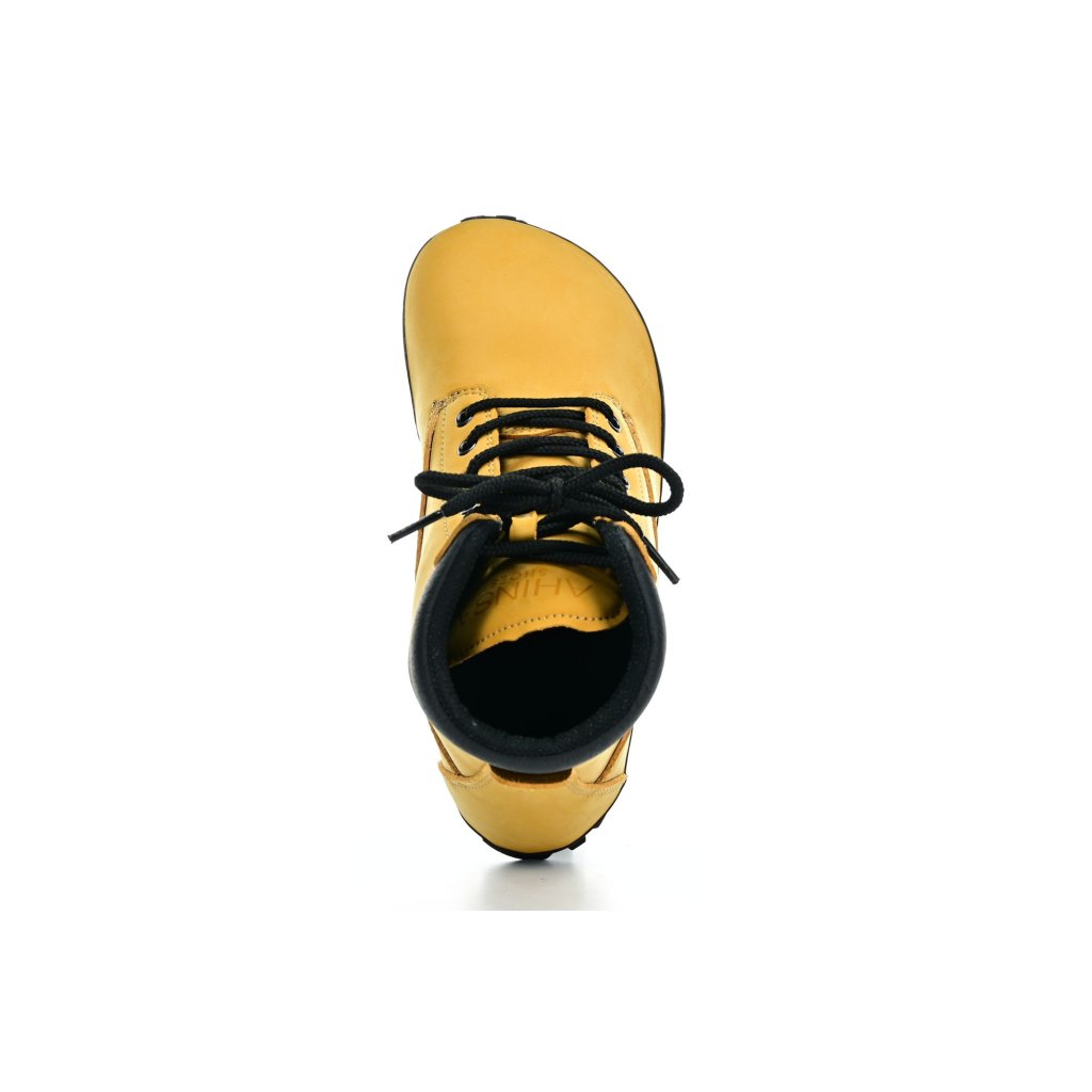 Ahinsa Shuma Nature 2.0 Mustard Barfußstiefeletten