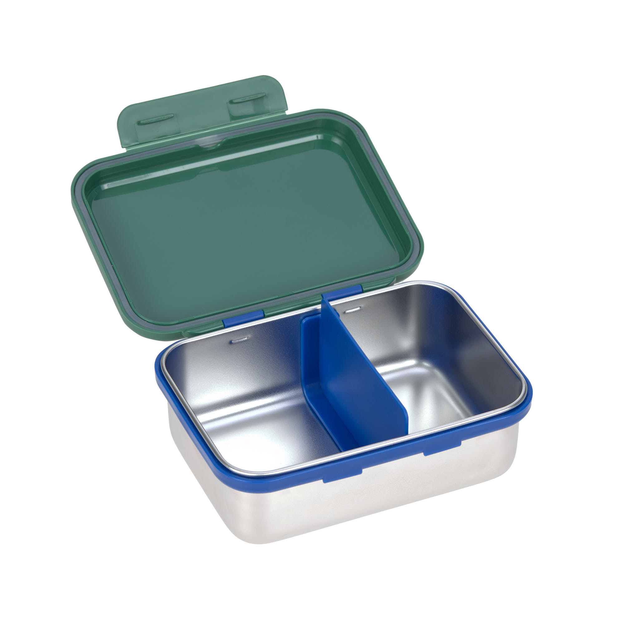 Brotdose Kinder - Edelstahl Lunchbox, Little Gang Regenbogen Grün