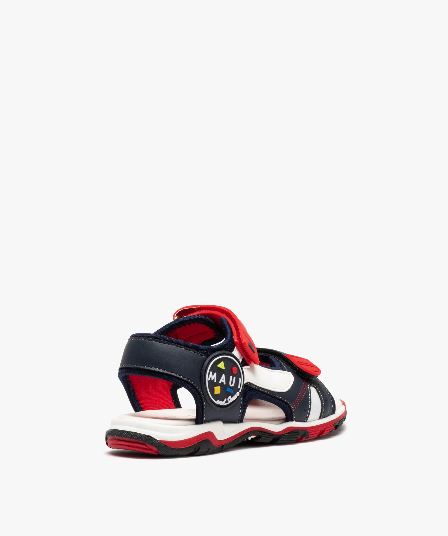 Sandales Garçon tricolores à double scratch - Maui & Sons marine | GEMO
