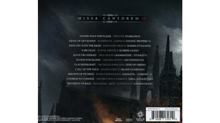 Missa Cantorem-Vol.2 (Jewelcase)