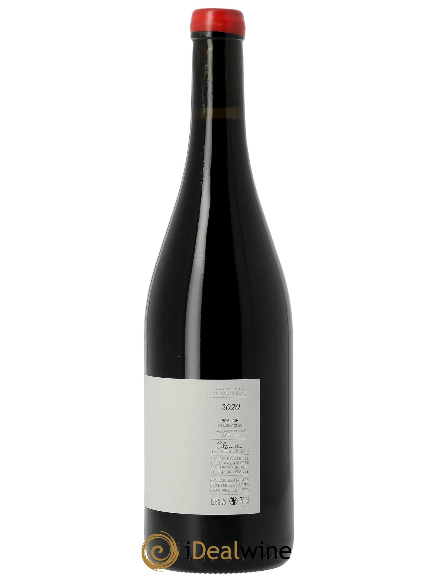 Beaune Vieilles Vignes Clarisse de Suremain  2020 - Lot de 1 Bouteille