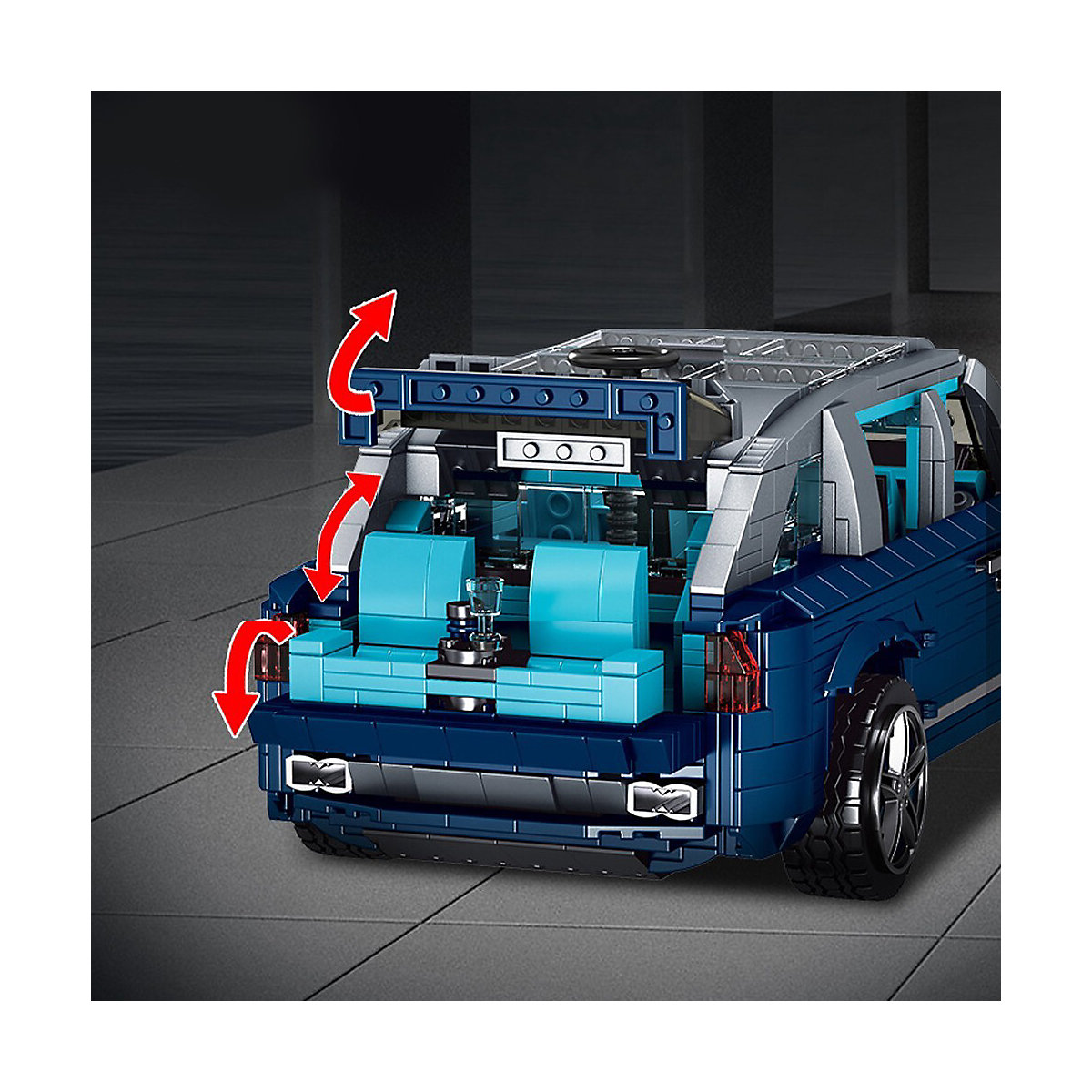 Zusammengebautes Bausteinspielzeug für Kinder Auto Model
