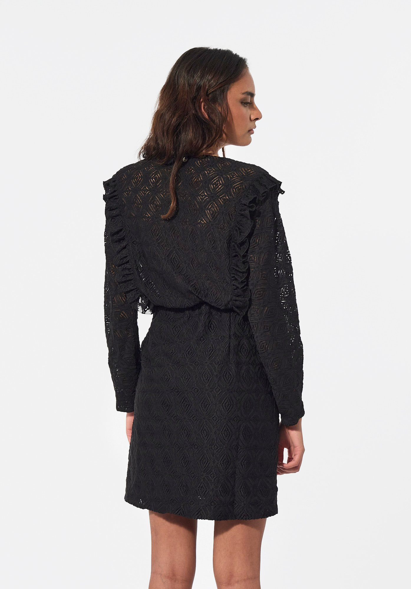 BHIBA  Robe cache-coeur noire Femme