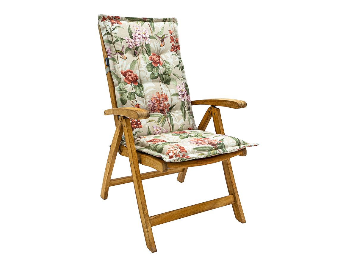 Madison Lua Sand 123 x 50 Gartenstuhlkissen mit hoher Rückenlehne