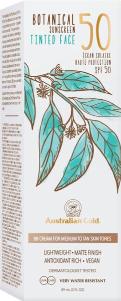 Australian Gold Botanical Sunscreen Tinted Face Lotion SPF50 Sonnenlotion