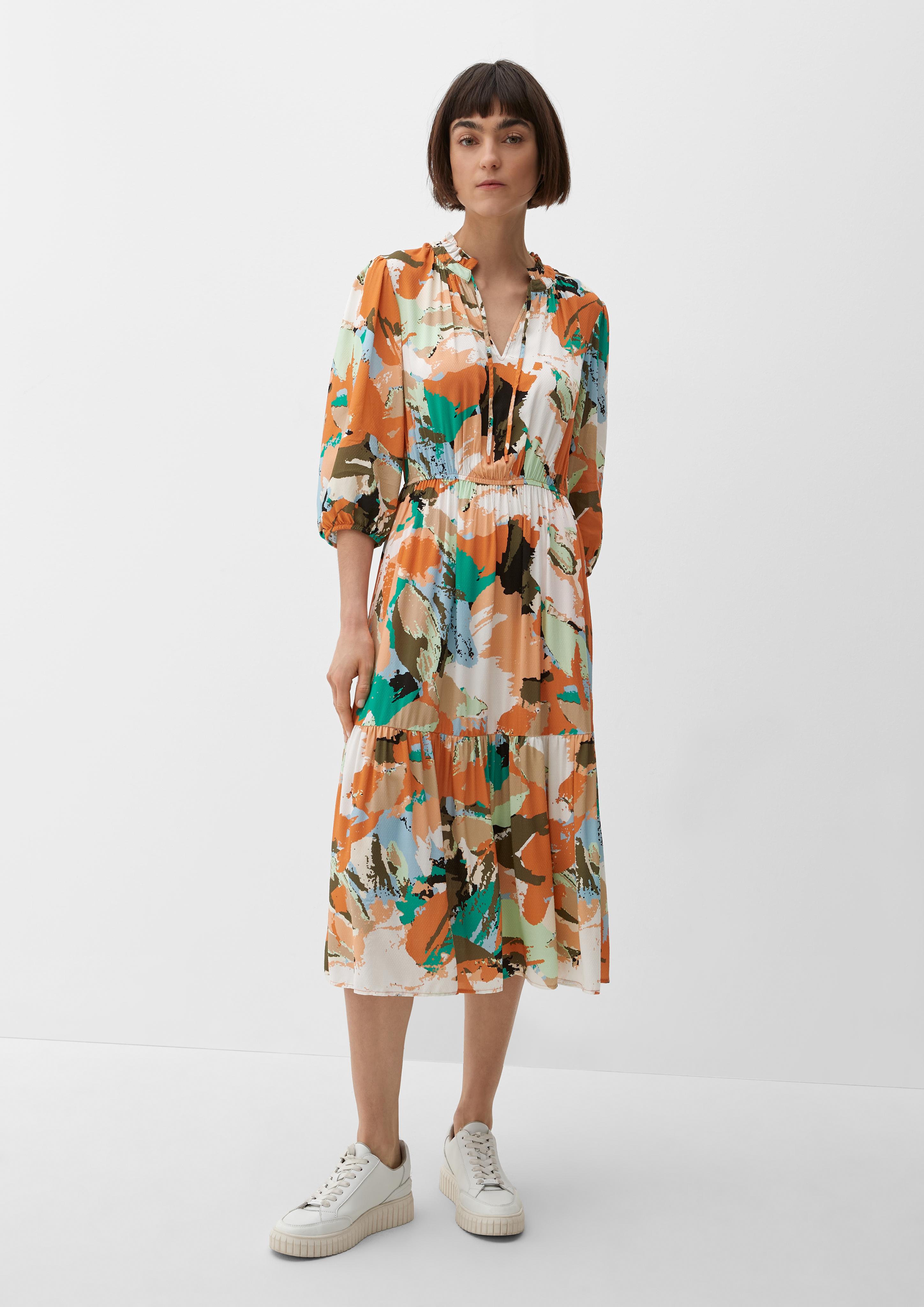 Stufenkleid mit Allover-Print  2132454-27B2