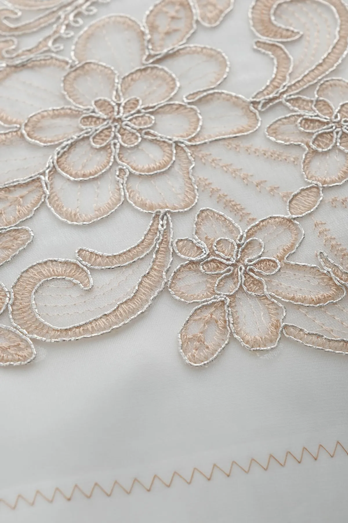 FAVORA  Pera Frostless Besticktes Mitgift-Satin-Bündel - Nerz