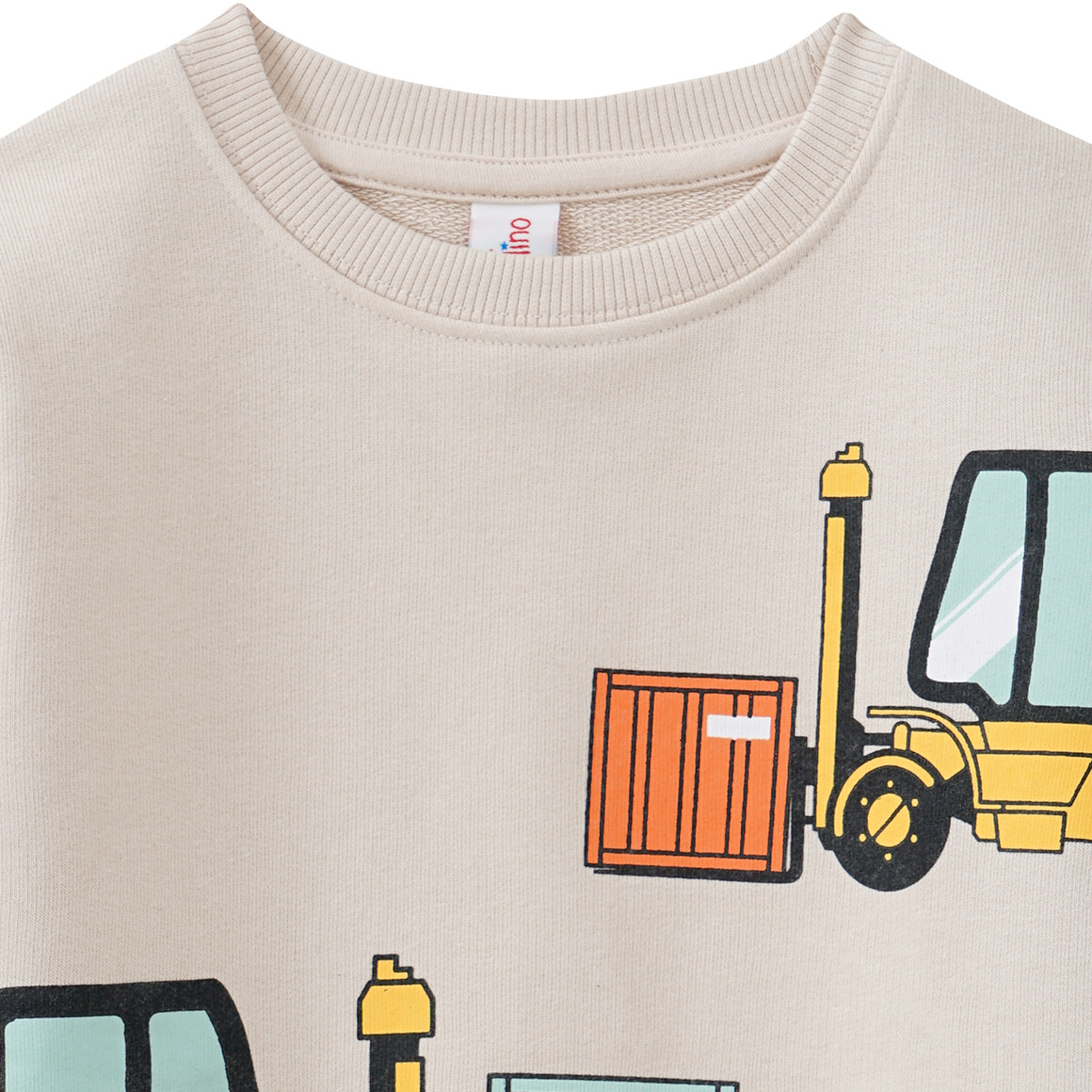 Jungen Sweatshirt mit Baustell-Motiven