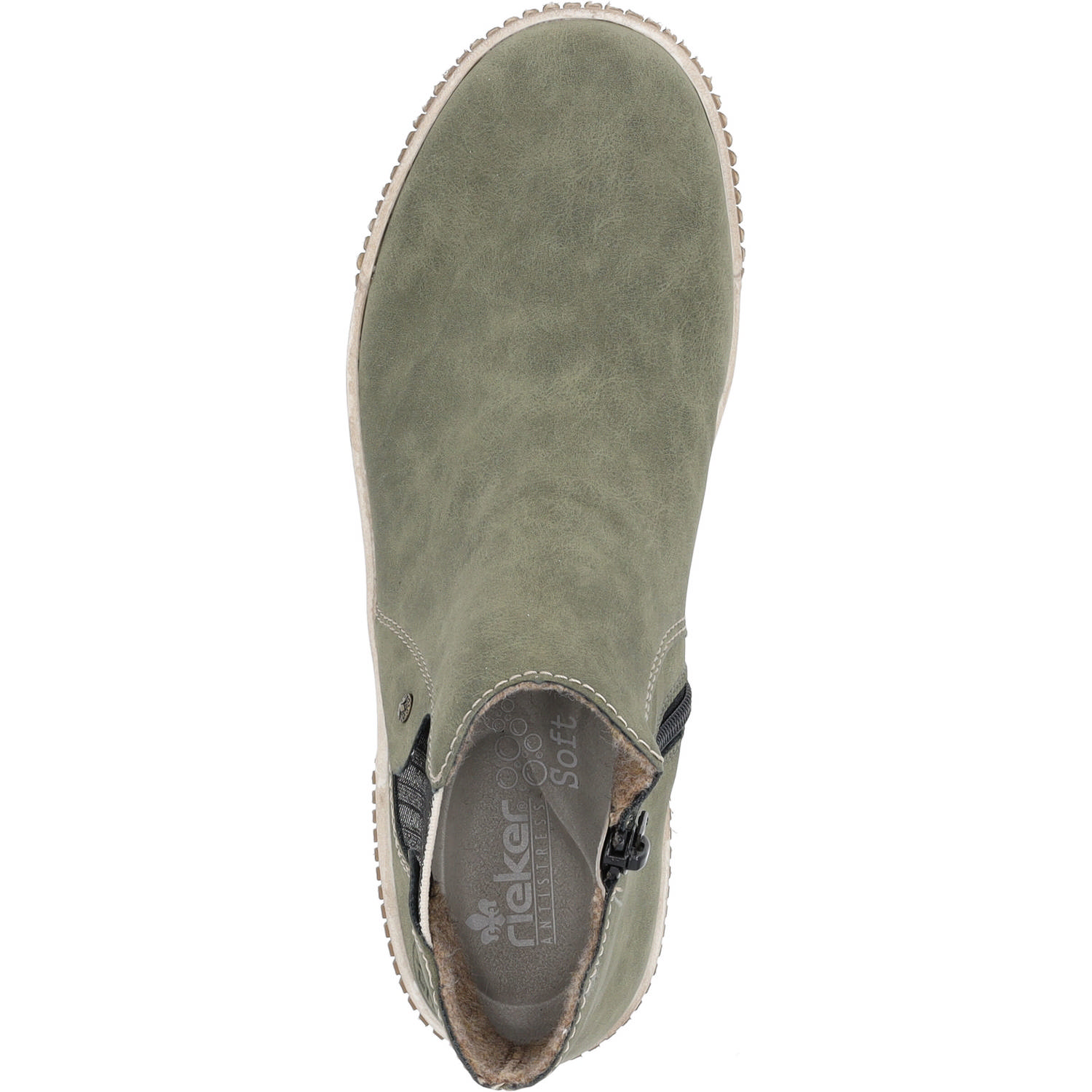 Rieker N0761, Stiefeletten, Damen, Grün (liane/leinen)