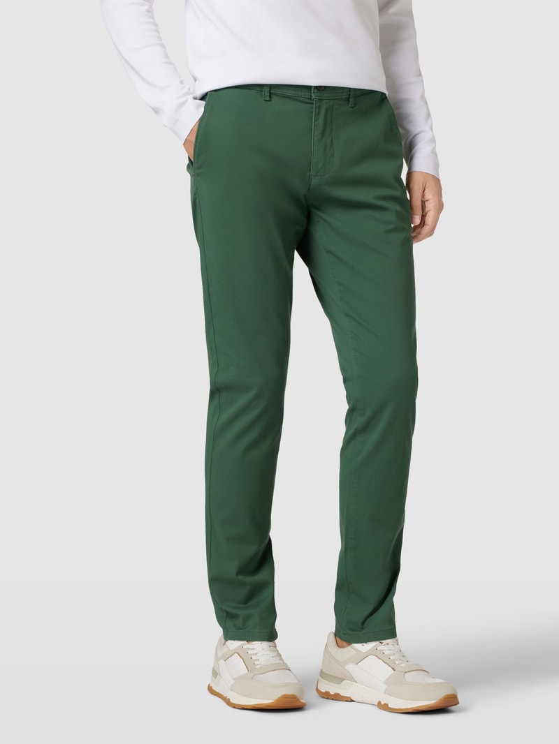 Super Slim Fit Chino mit Stretch-Anteil in grasgrün