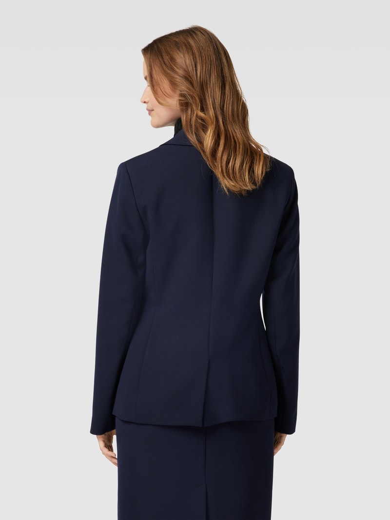 Blazer mit Knopfverschluss in marineblau