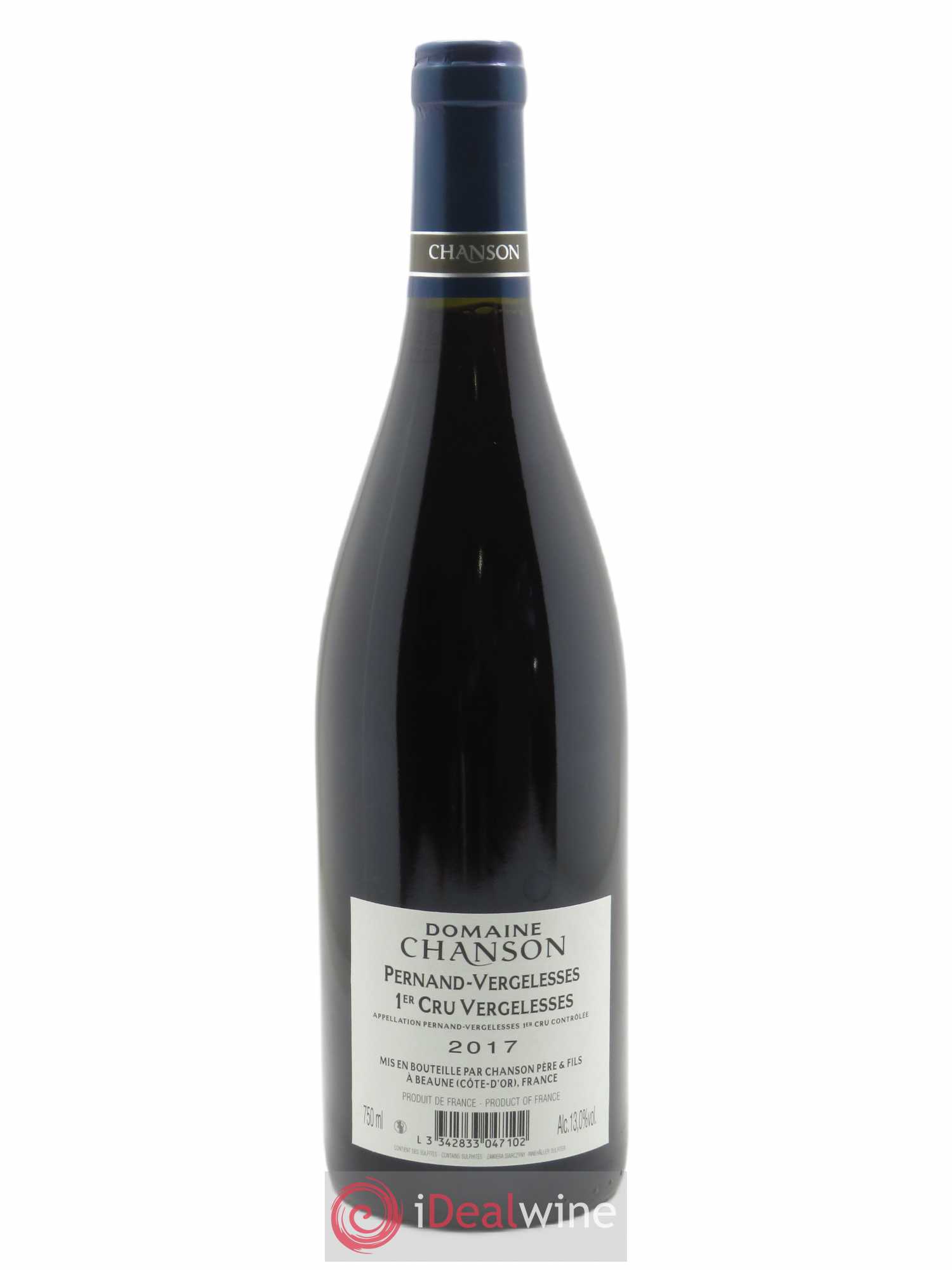 Pernand-Vergelesses 1er Cru Les Vergelesses Chanson (Domaine)  2017 - Lot de 1 Bouteille
