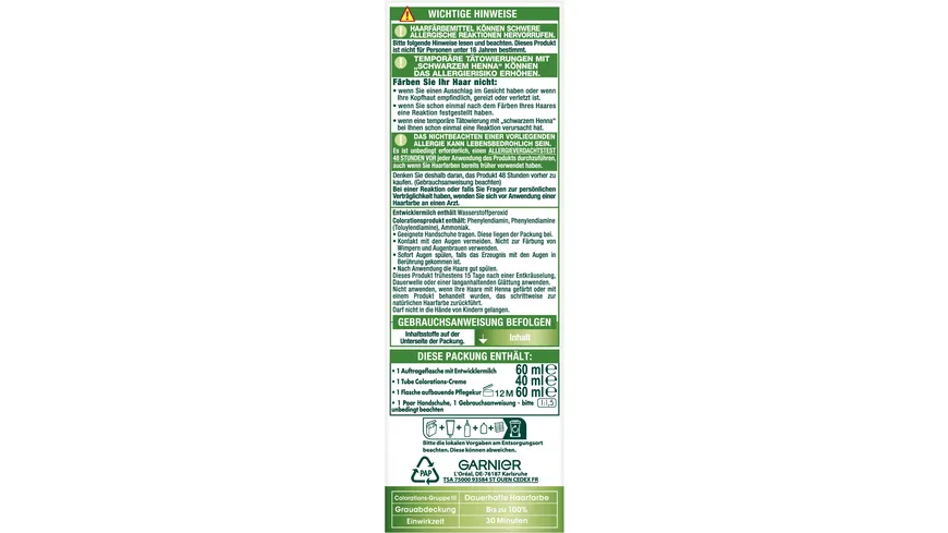 Garnier Nutrisse Ultra Creme Dauerhafte Pflege-Haarfarbe 4 - CHOCOLATE MITTELBRAUN