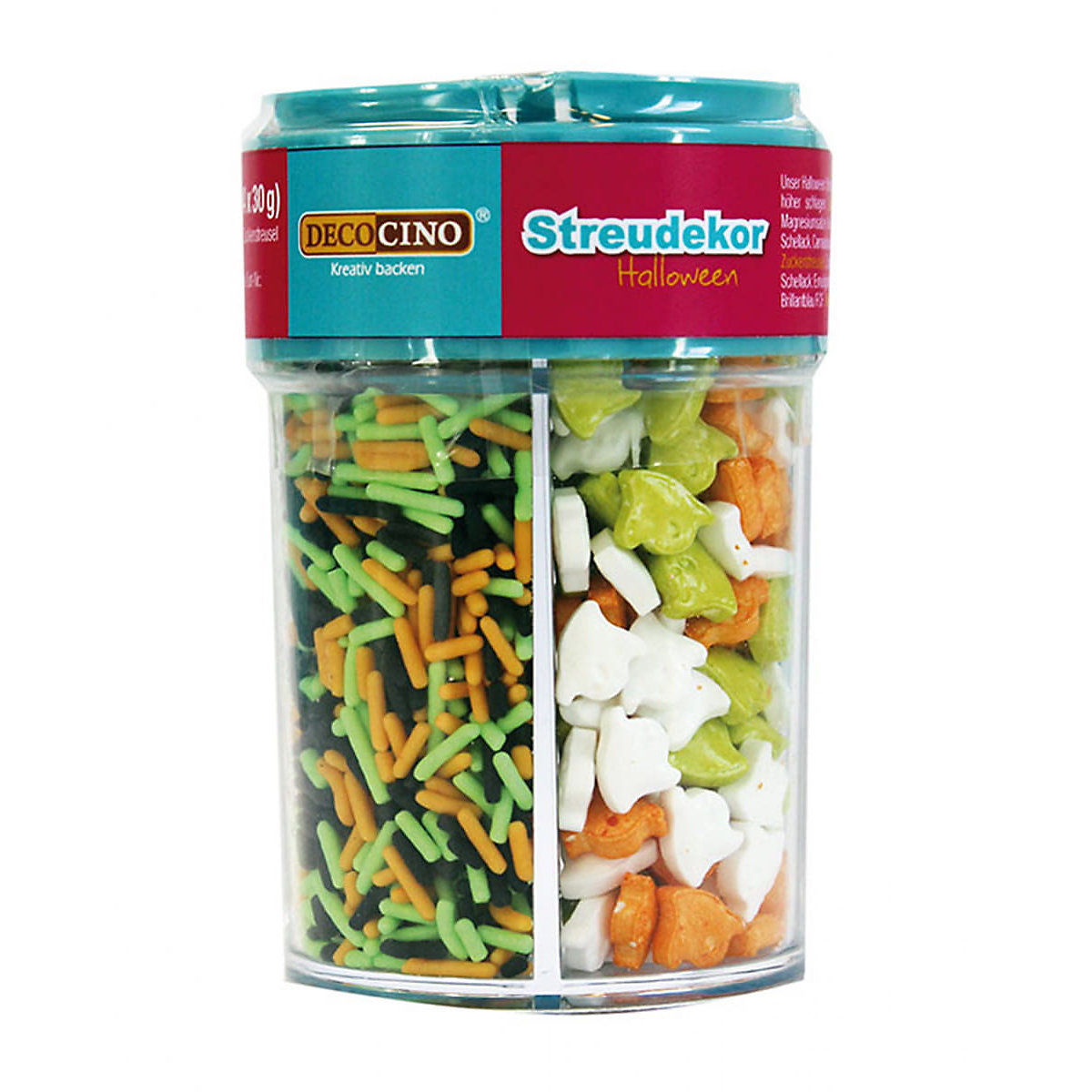 4-faches Halloween Streudekor zum backen für Trick or Treat | 120g Backzubehör