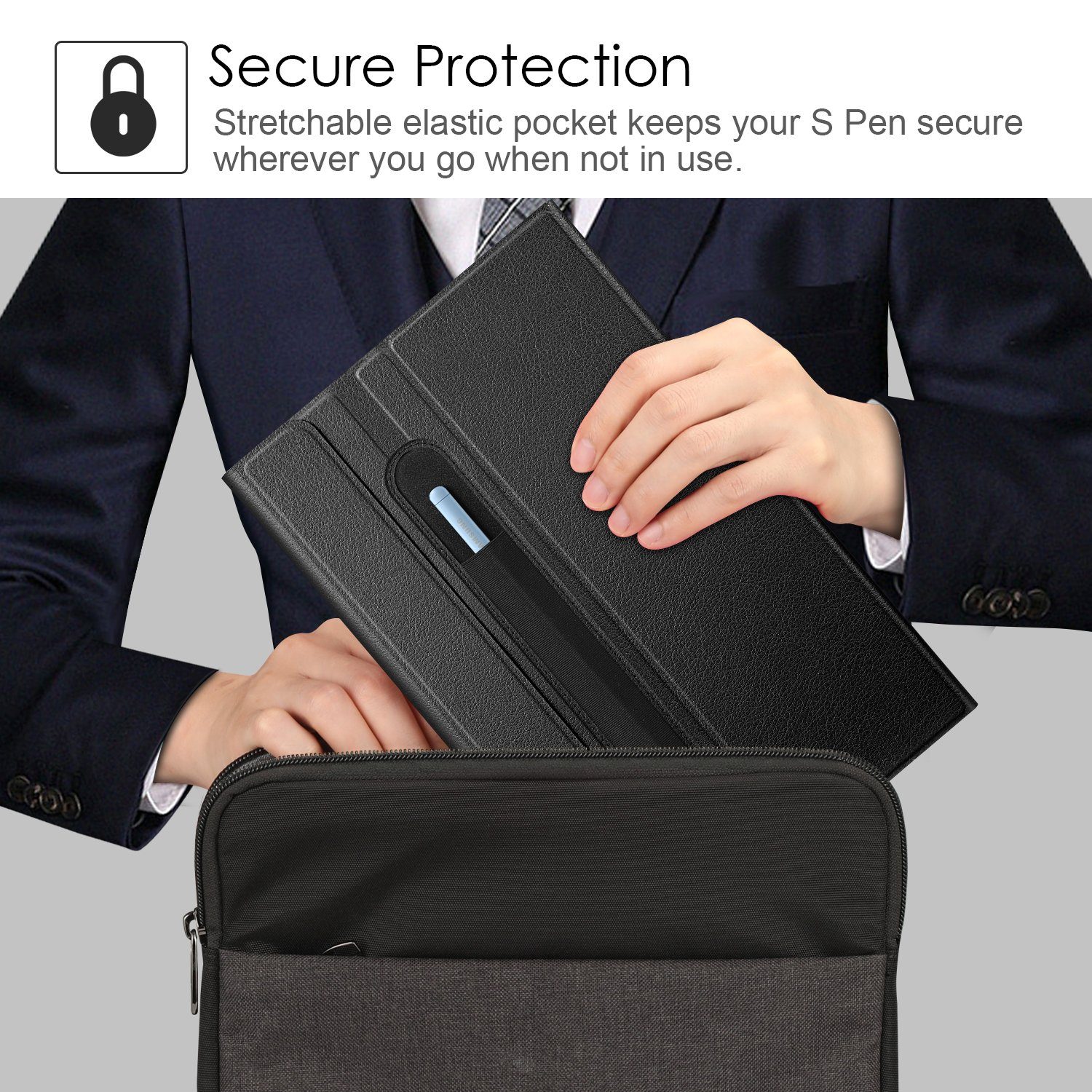 Fintie Tablet-Hülle Tastatur Hülle für Samsung Galaxy Tab S6 Lite 10.4 2022/2020 SM-P610/P613/P615/P619 - Keyboard Case mit Magnetisch Abnehmbarer Deutscher Tastatur