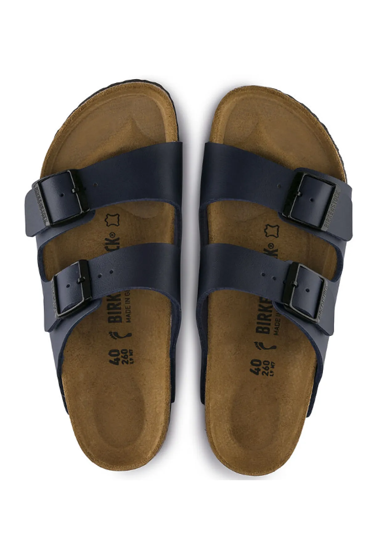 Birkenstock  Pantolette - Blau - Flacher Absatz