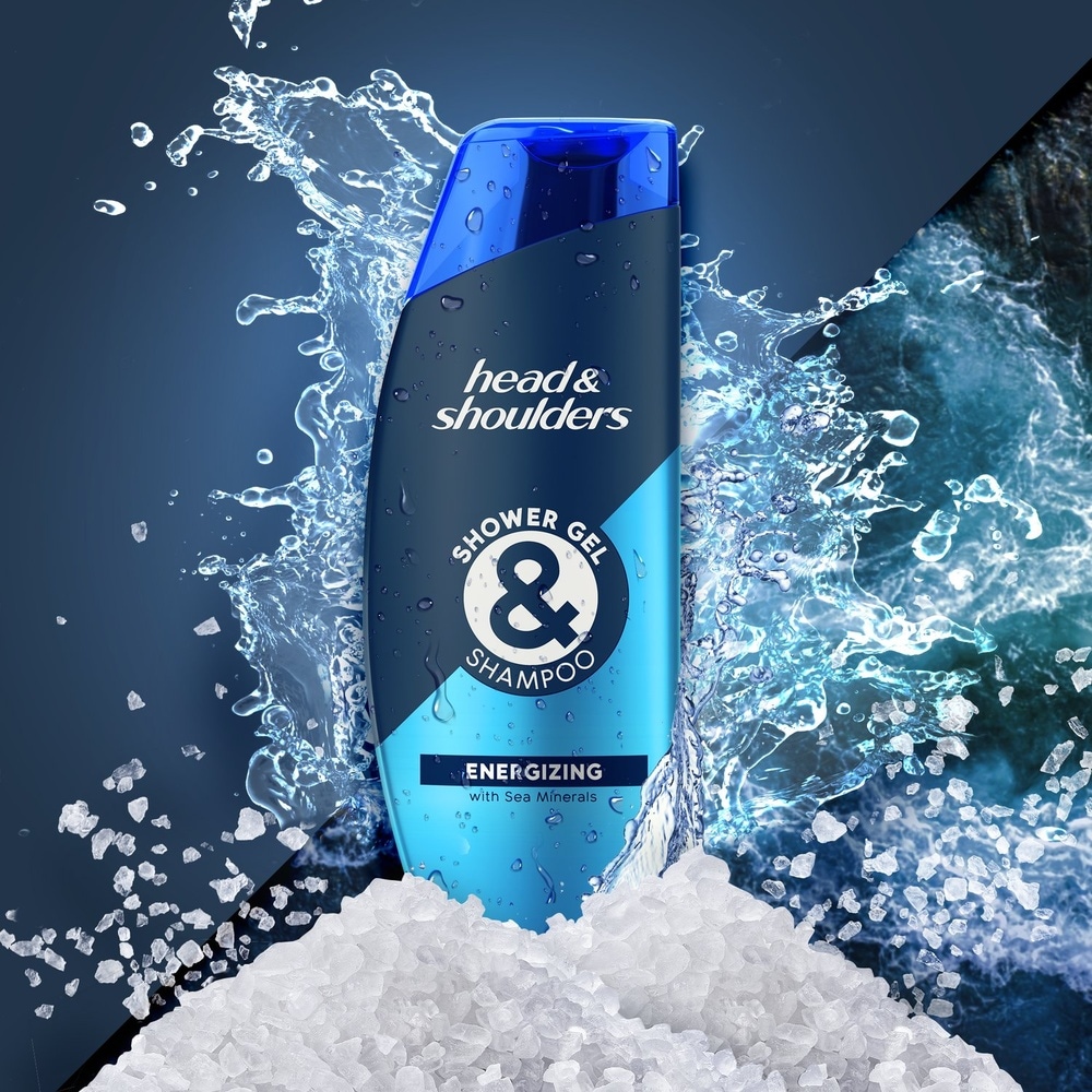 head & shoulders Head & Shoulders Énergisant Gel Douche Et Shampoing Shampoing + Gel Douche