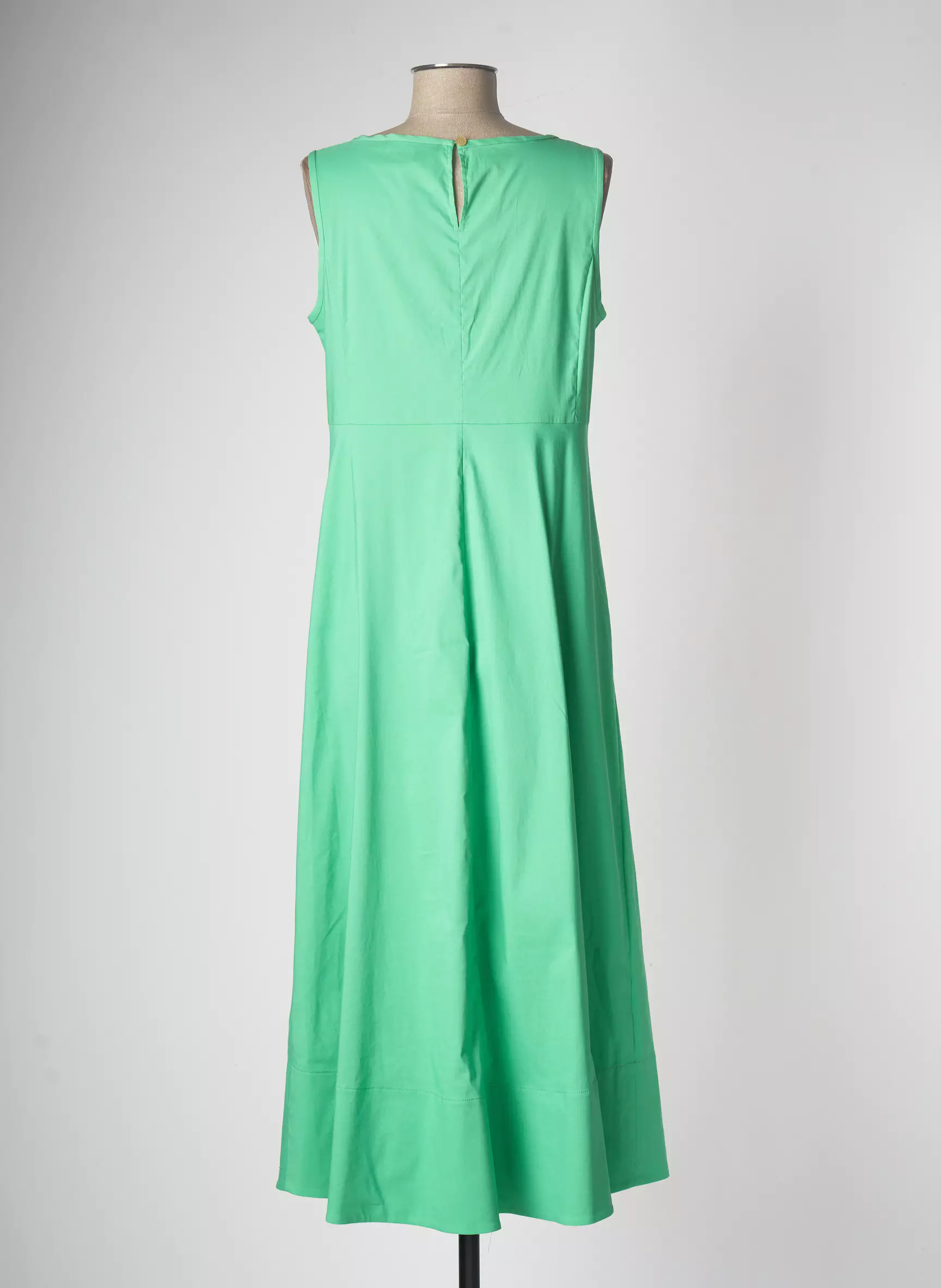 Vetono Robes Longues Femme couleur vert