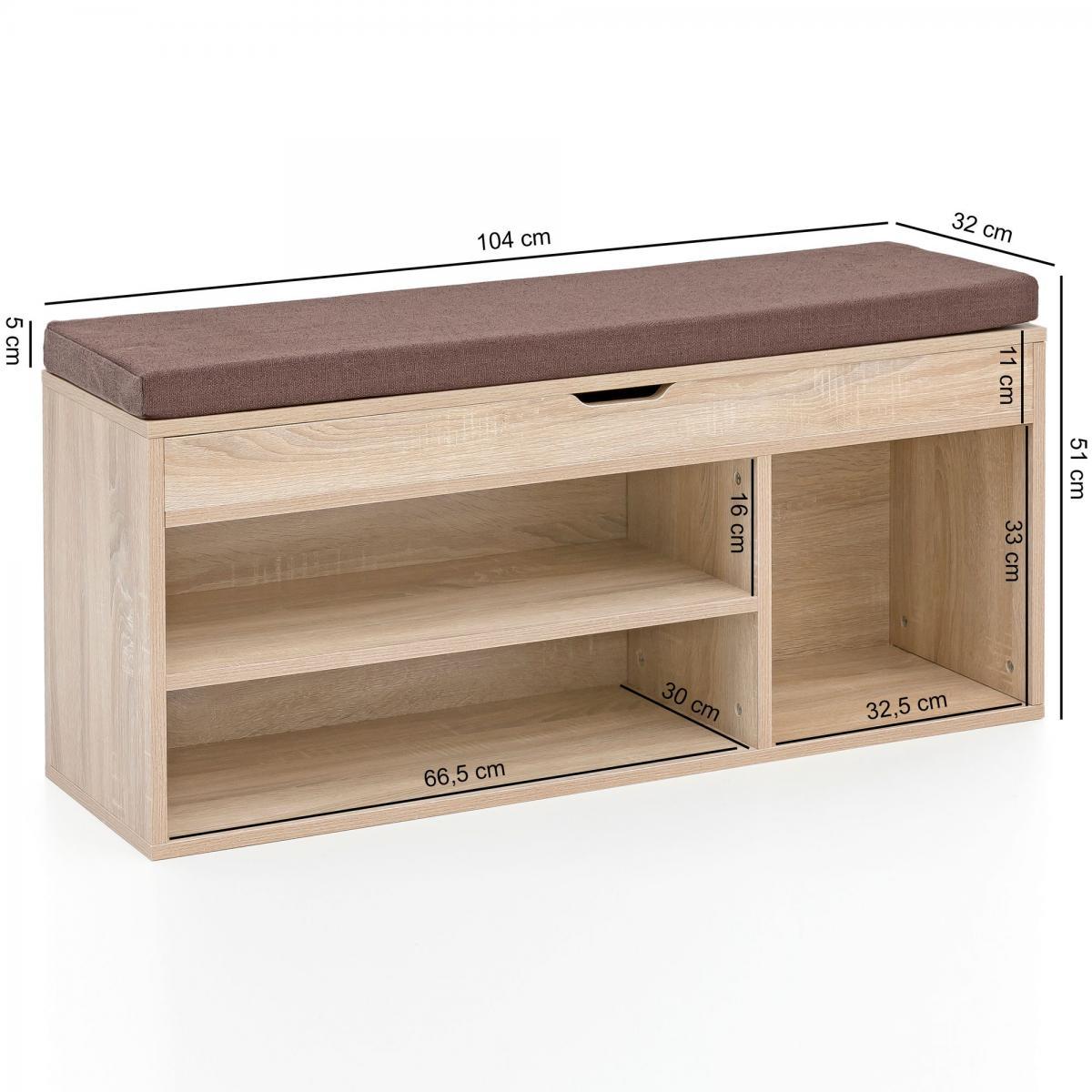Wohnling Schuhbank WL5.344 104x51x32 cm