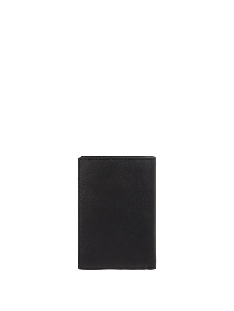 Portemonnaie aus Leder in schwarz
