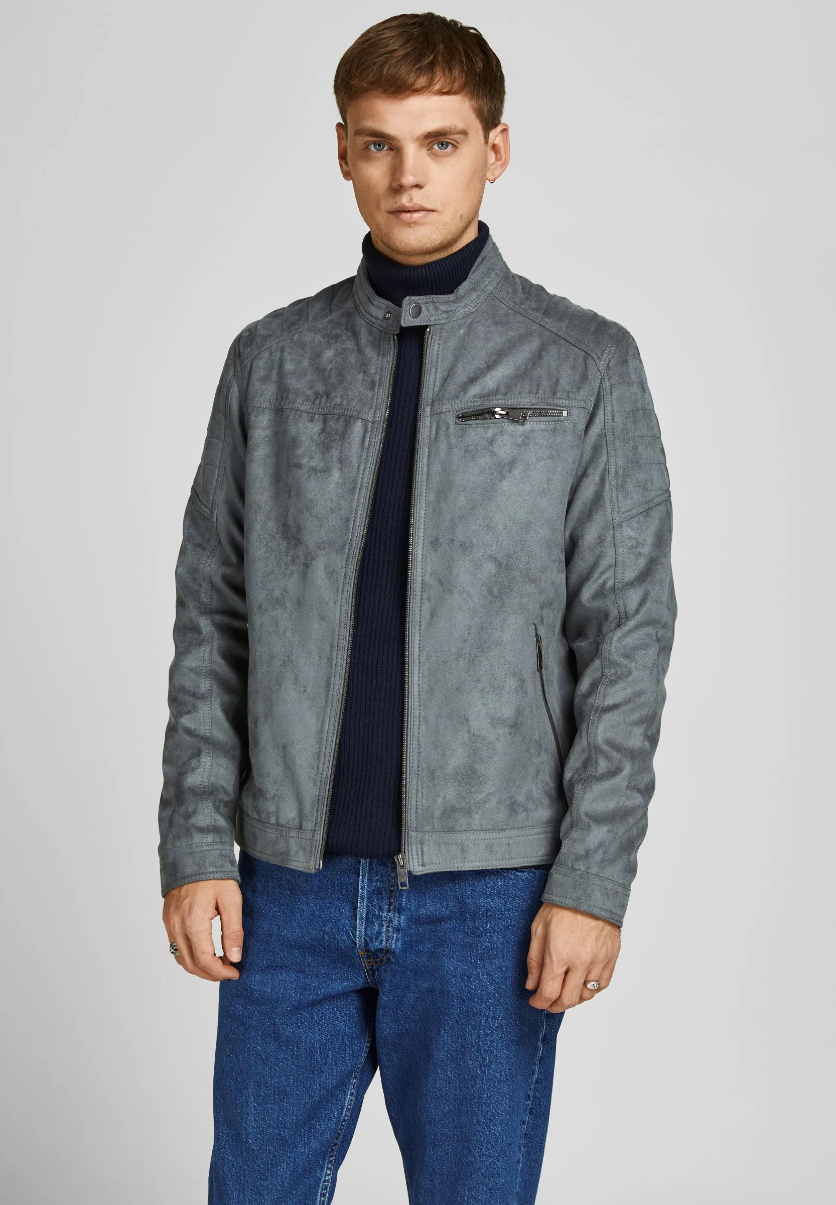 Jack & Jones JJEROCKY JACKET - Chaqueta de piel sintética