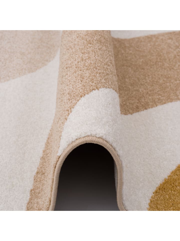 Pergamon Designer Teppich Faro Retro in Beige günstig kaufen 80 x 150 cm
