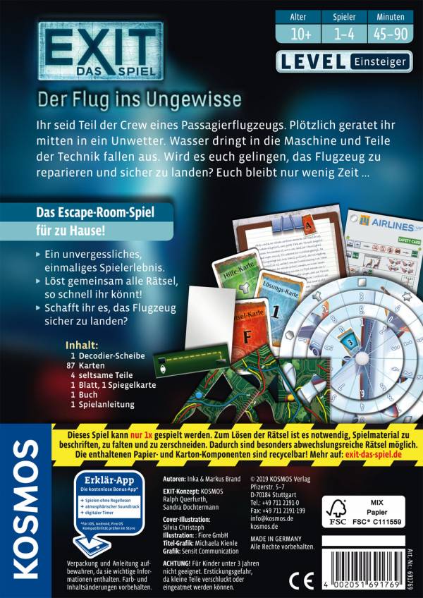 EXIT - Das Spiel: Der Flug ins Ungewisse