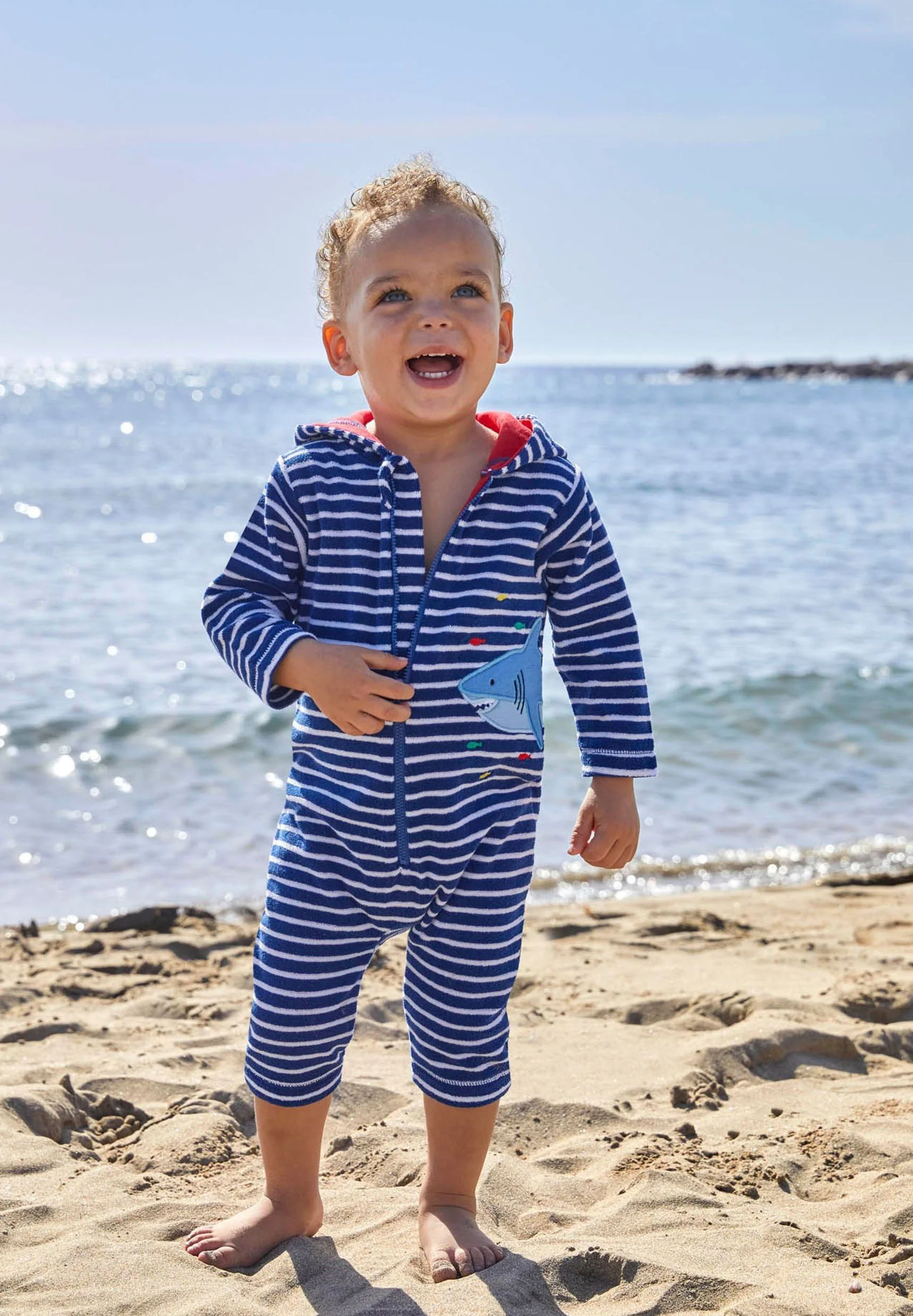 JoJo Maman Bébé SHARK ALL-IN-ONE - Mono