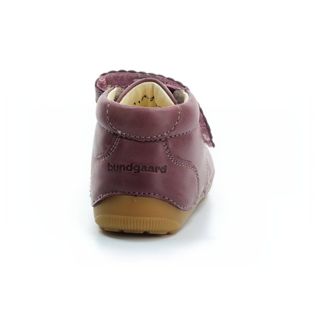 Bundgaard Petit Strap Blonde Dark Rose weinrote Mid Cut Barfußschuhe