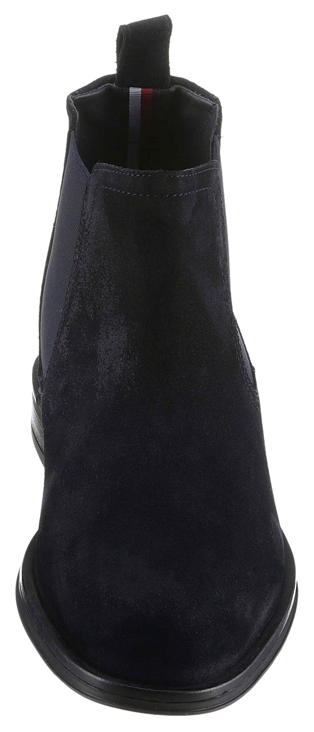 Tommy Hilfiger CORE RWB HILFIGER SUEDE CHELSEA Chelseaboots mit Streifen in der Ferse