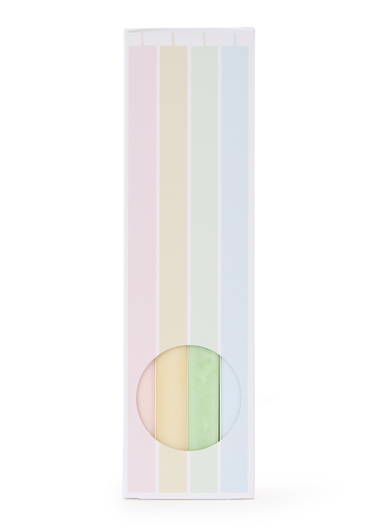Set di 4 candele Hay Square