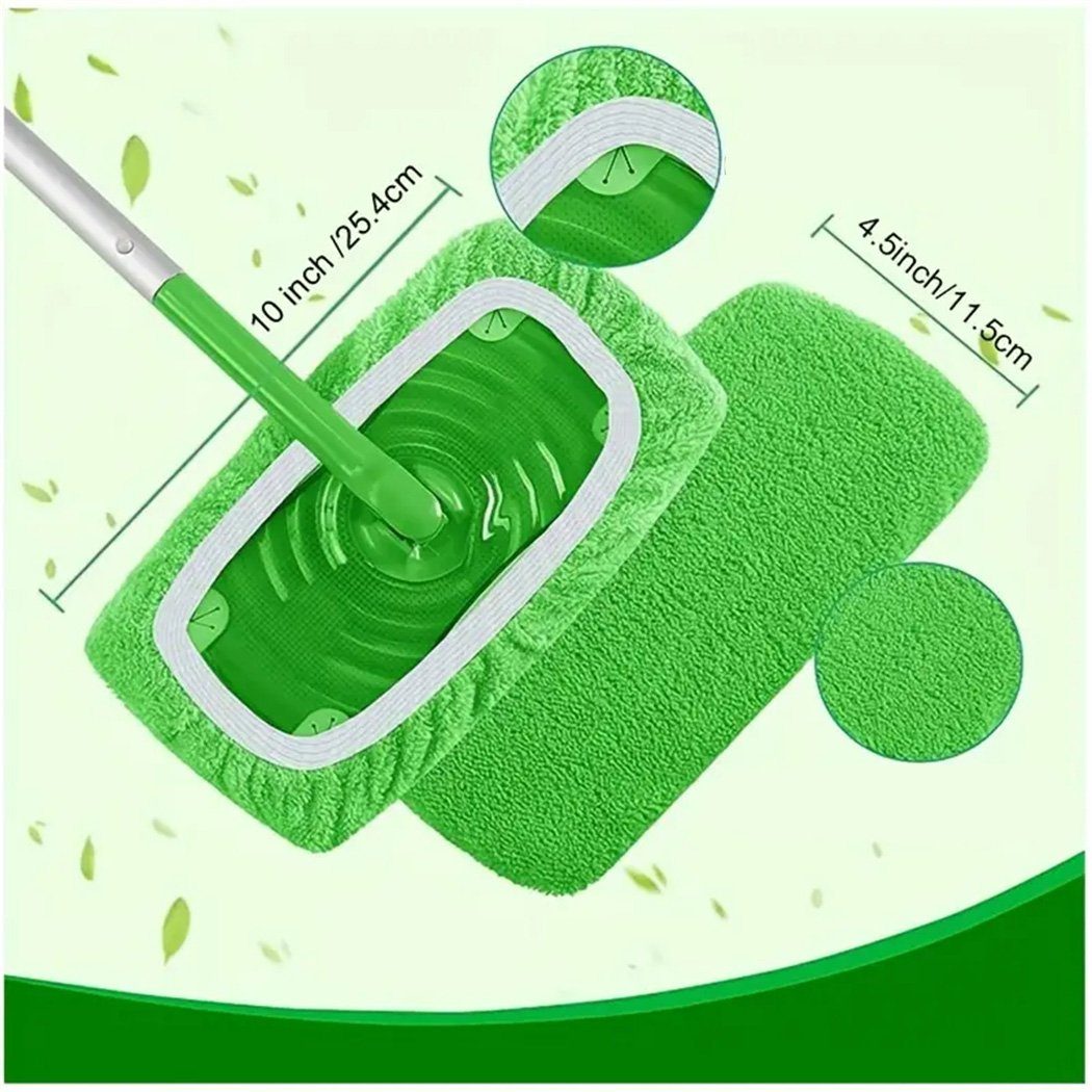 DAYUT Wischmopp 4-teilige Reinigungsmopp-Ersatzpads für eine einfache Reinigung