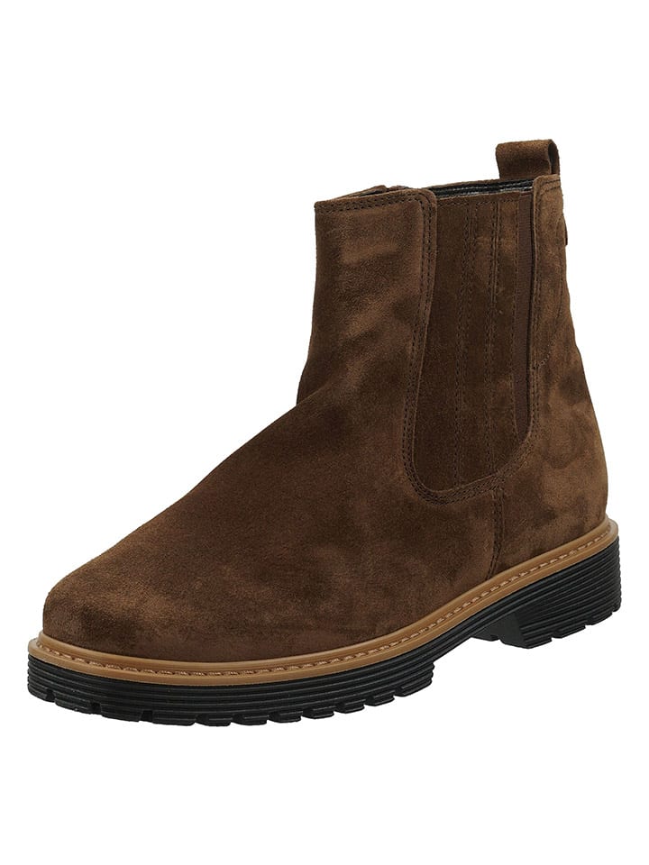 Gabor Leder-Chelsea-Boots in Braun günstig kaufen
