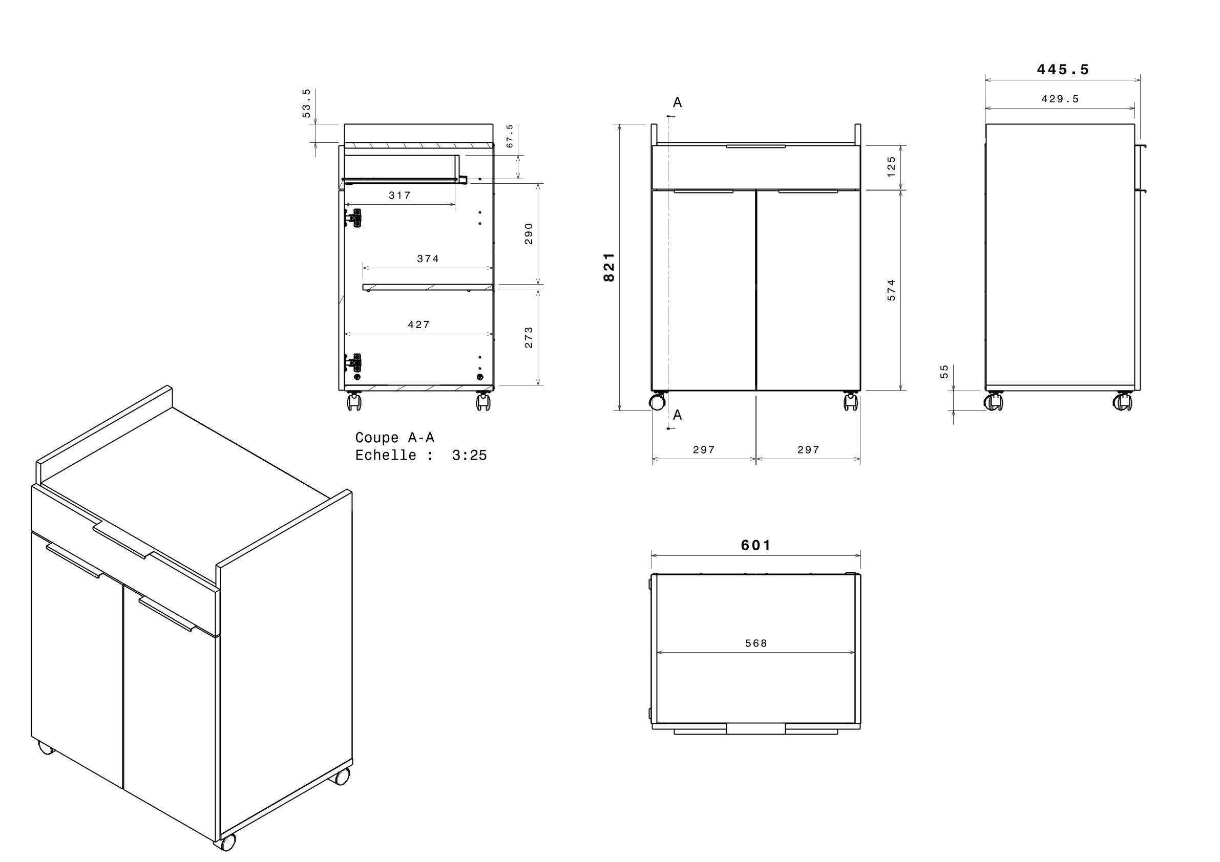 Faizee Möbel Küchenbuffet Buffetschrank Parisot Buffet Set Urban 2 Hochglanz Grau Küchenmöbel (2-St)