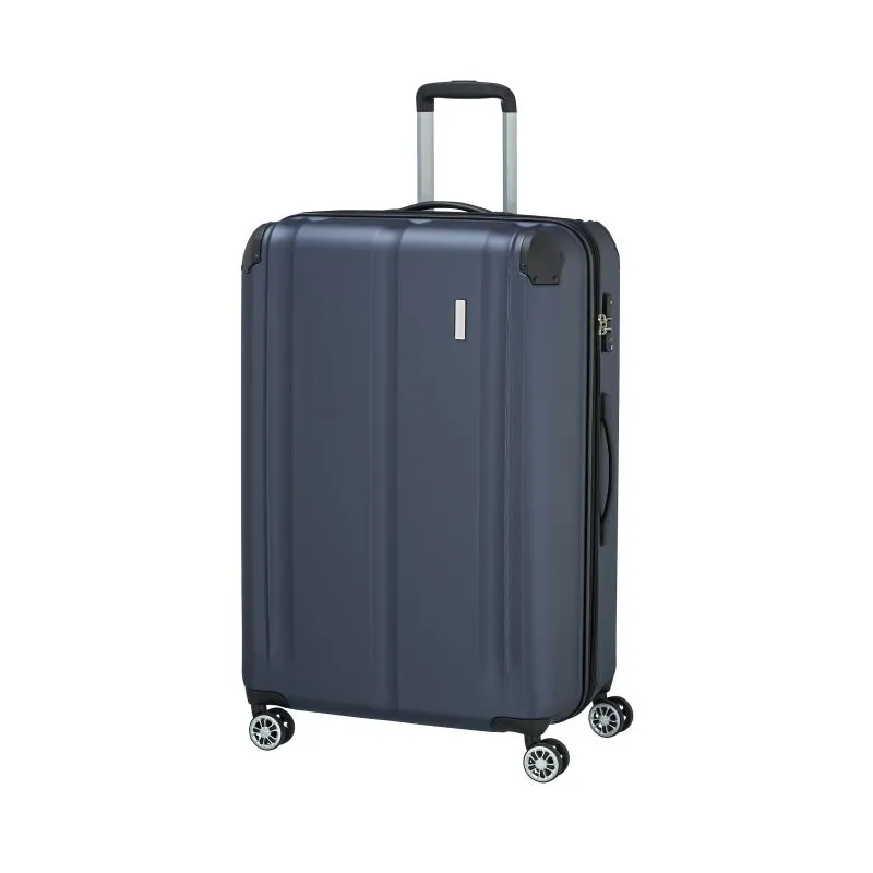Travelite City Trolley mit 4 Rollen L 77cm EXP 113 Liter - Marine