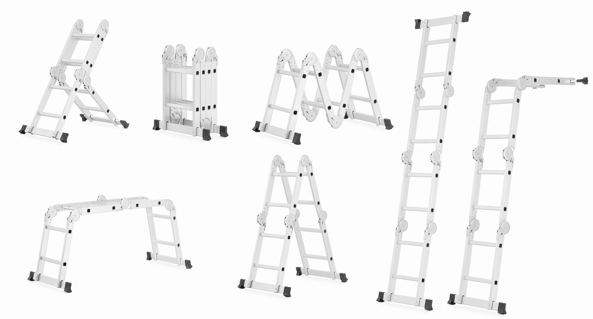 Venta-gr. Gelenkleiter Mehrzweckleiter 4x2, Gelenkleiter, Aluleiter, Haushaltsleiter