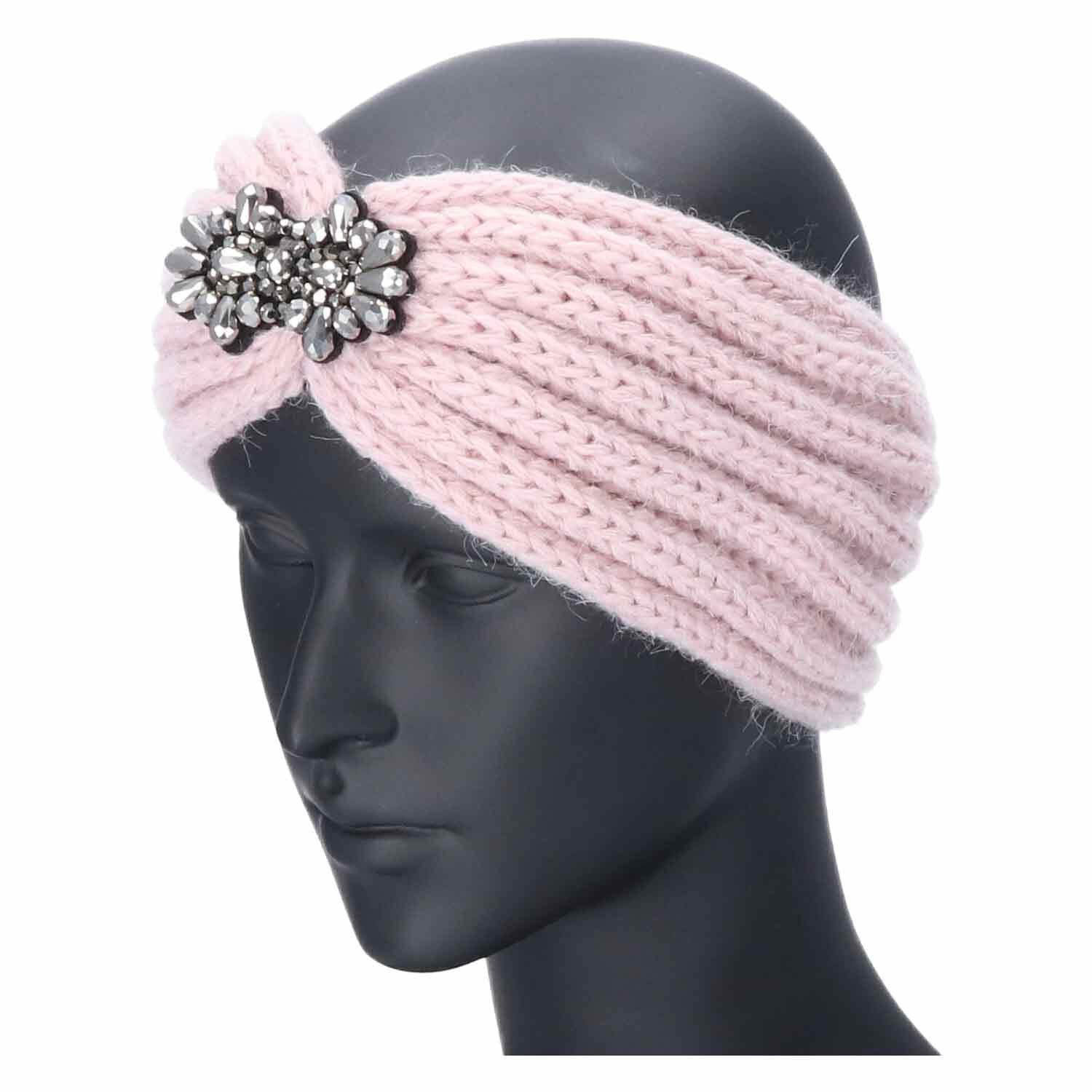 Antonio Stirnband Antonio Strick Stirnband pink (Winter, Stück)