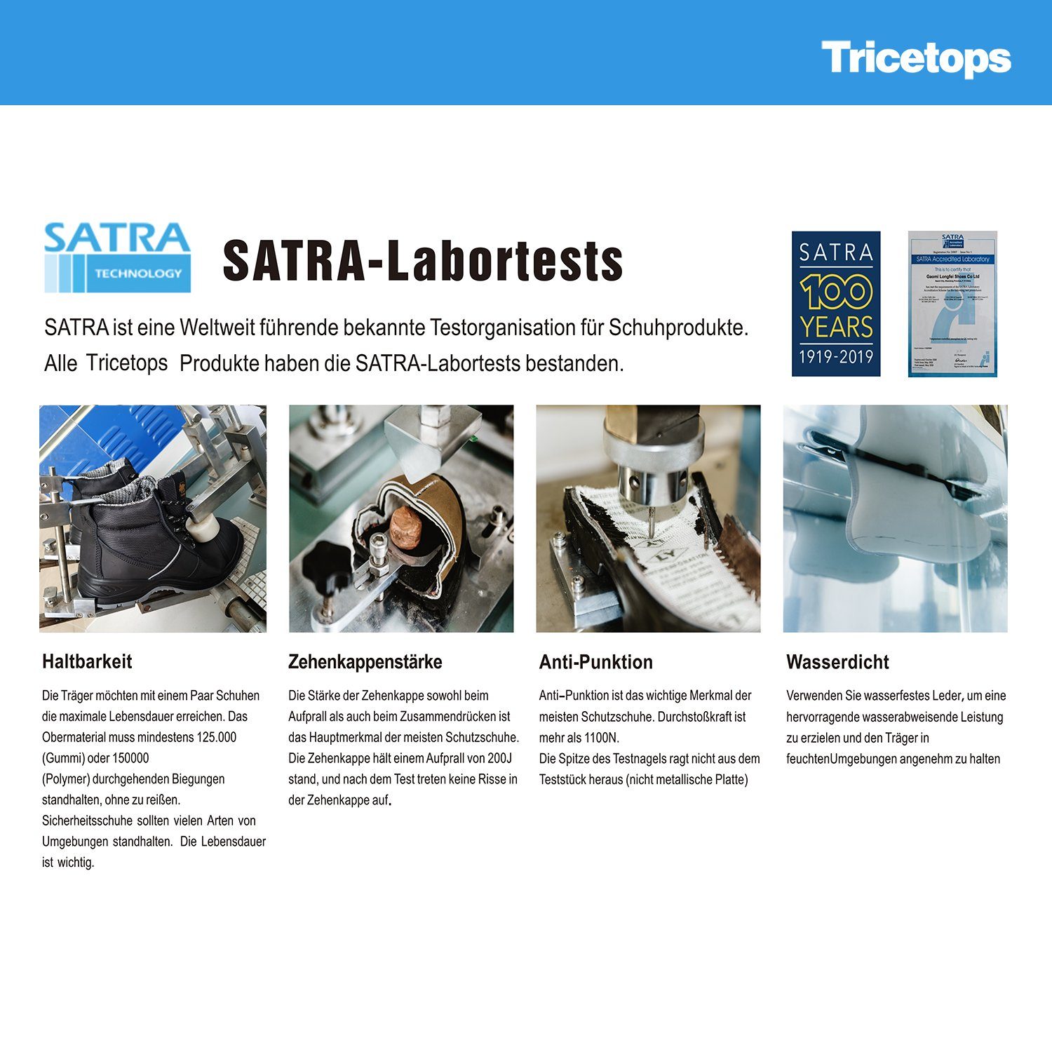 Tricetops TS788H Sicherheitsschuhe S3 Arbeitsschuhe Herren Arbeitsschuh
