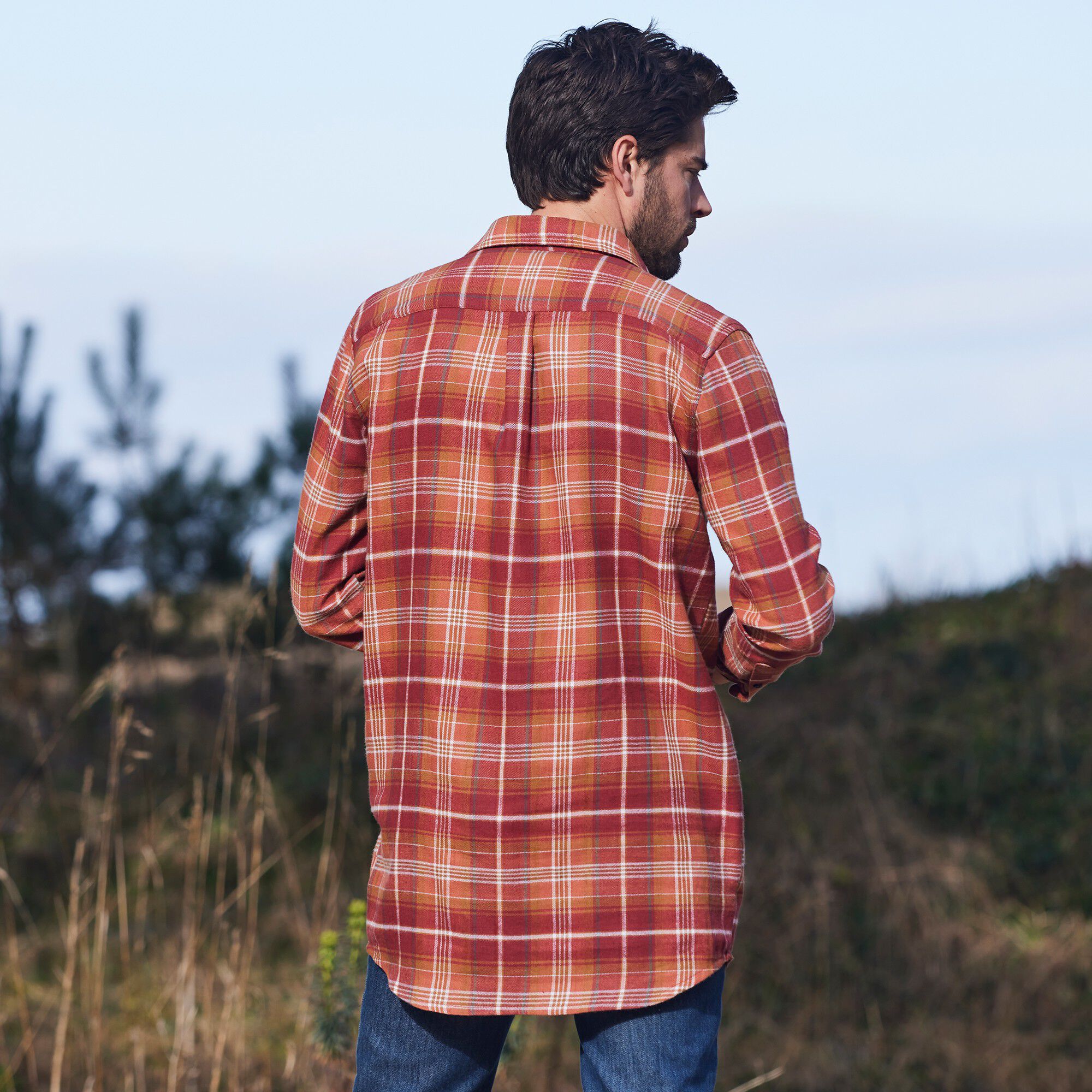 Chemise extra-longue carreaux flanelle