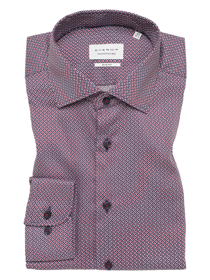 Eterna Hemd SLIM FIT in rot günstig kaufen