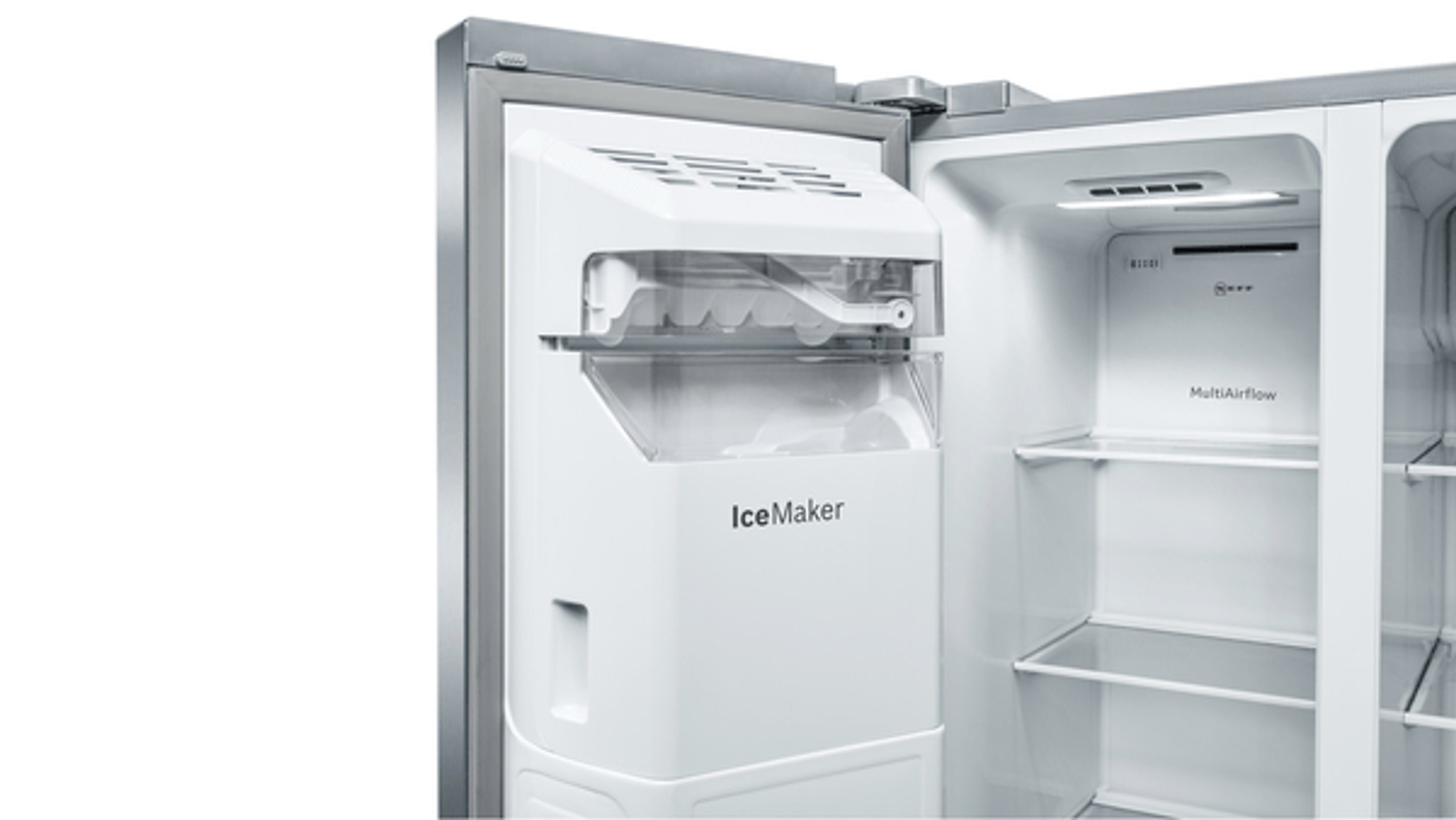 NEFF Side-by-Side KA3923IE0, 179 cm hoch, 91 cm breit, NoFrost, Eisspender, flexible Flaschengitter