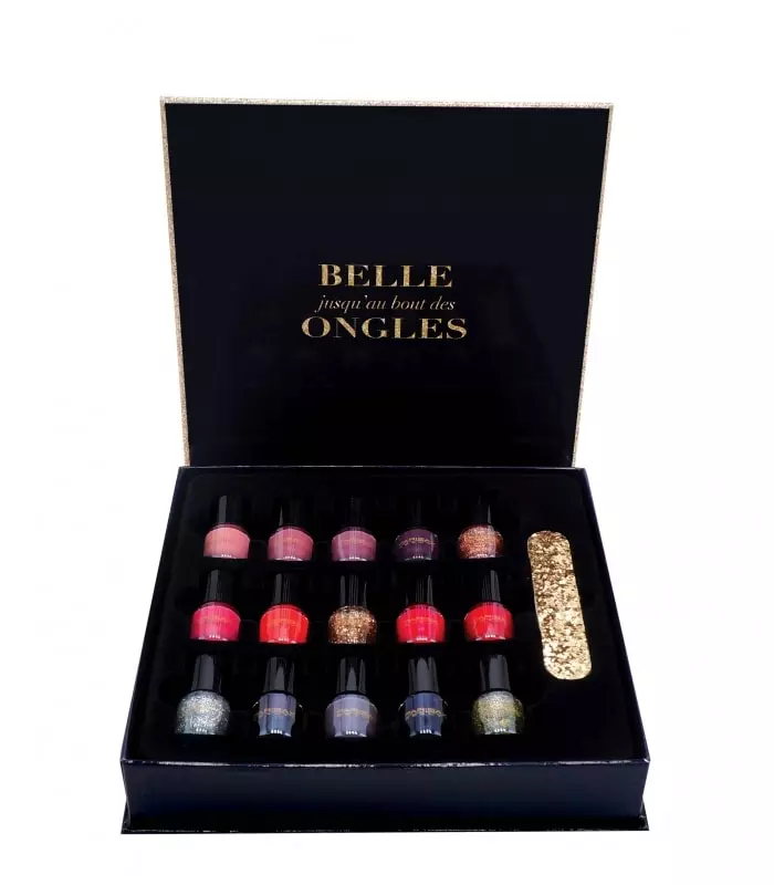 BELLE JUSQU'AU BOUT DES ONGLES Coffret 15 vernis à ongles collection