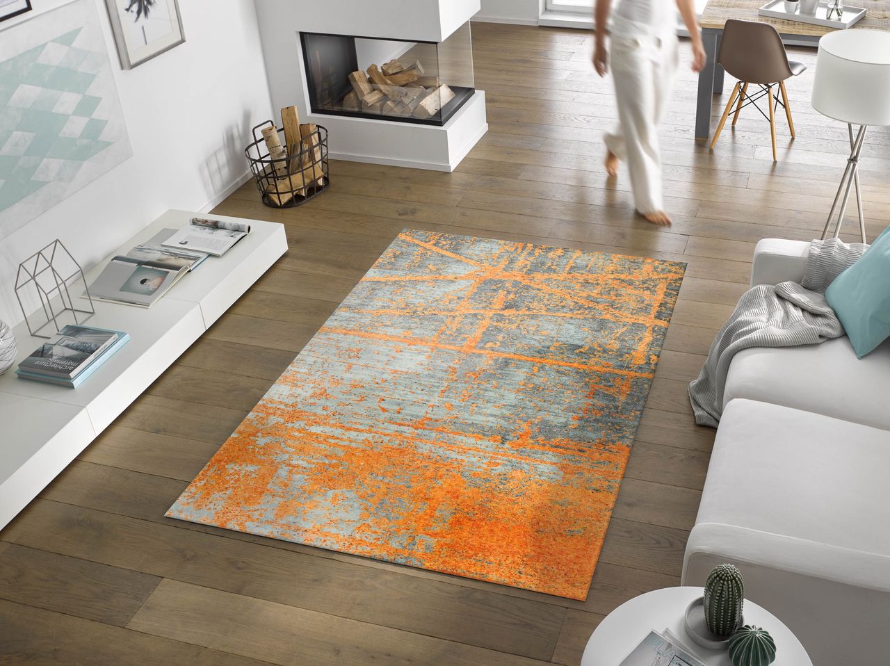 Fuma Rutschfeste Fußmatte Rustic 200 x 140 cm